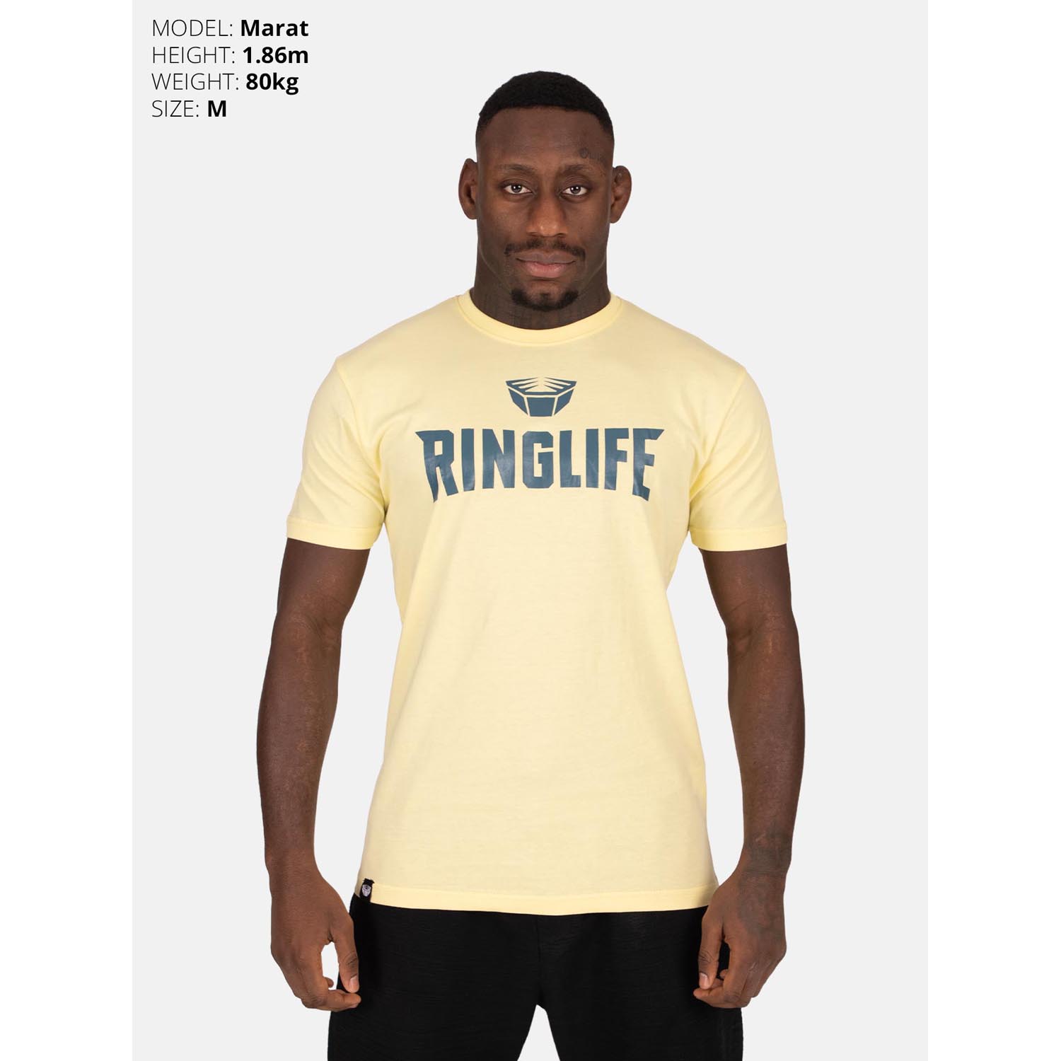 RINGLIFE T-Shirt, Logo 2.0, chardonnay-navy, S