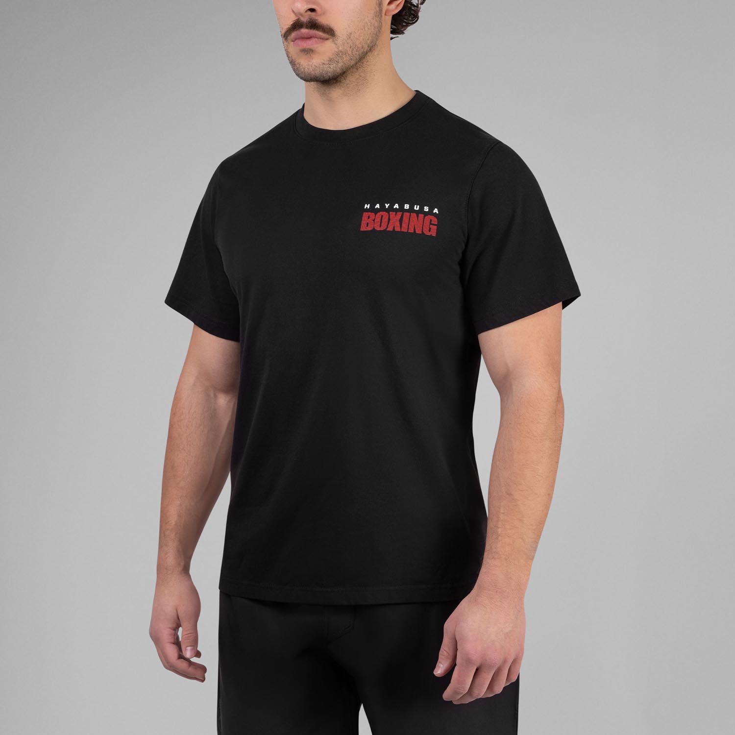 Hayabusa T-Shirt, Discipline Boxing, black-red, XXL