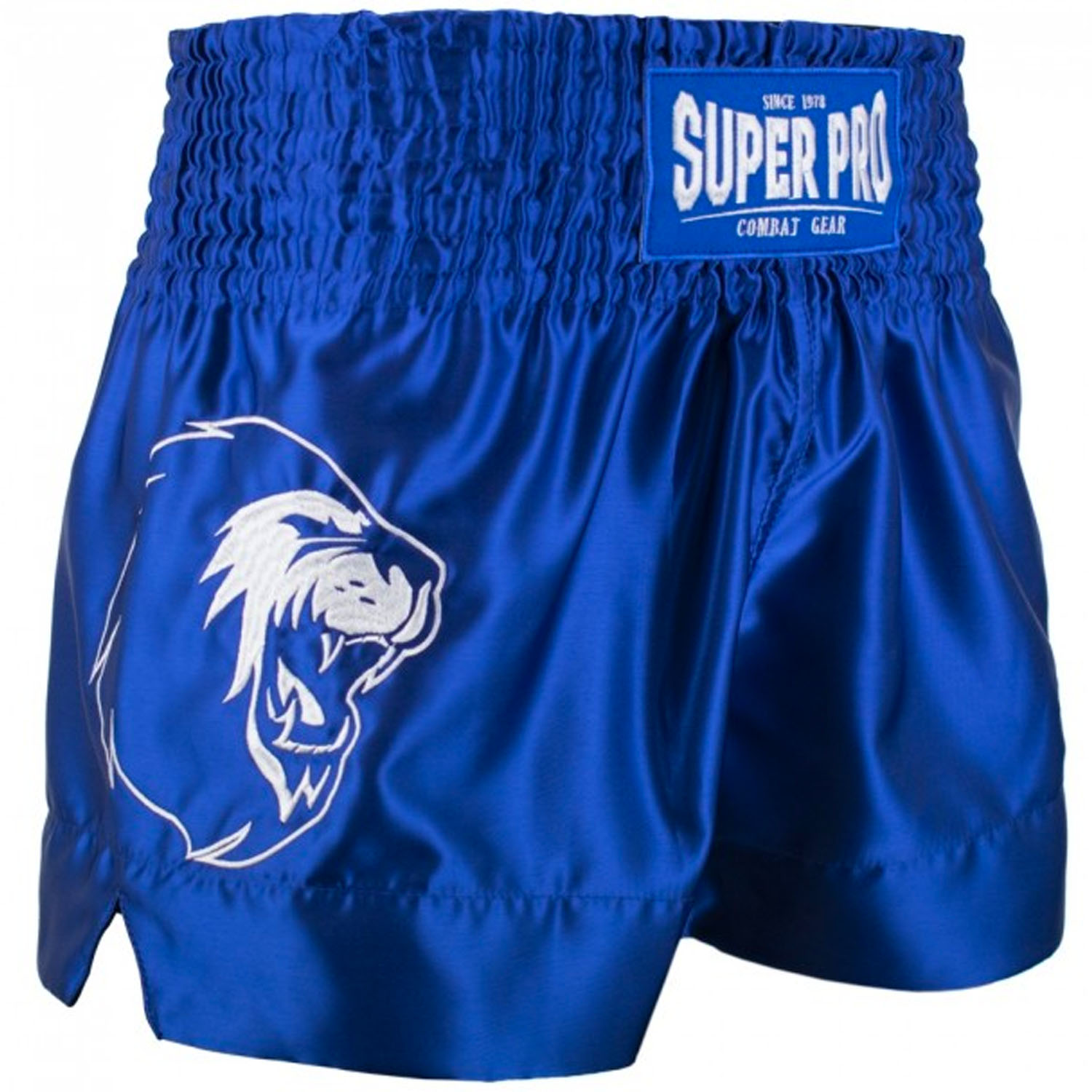 Super Pro, Muay Thai Shorts, Hero, blau, S