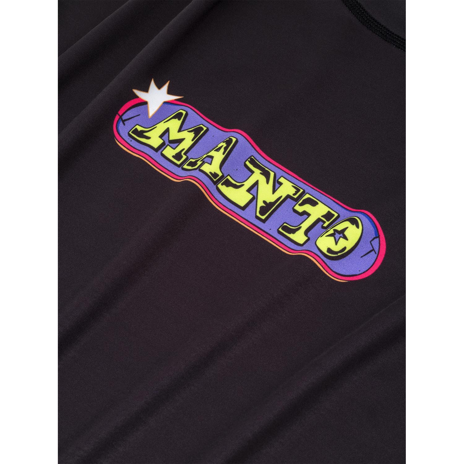 MANTO Rashguard, S/S, Middle, black, S