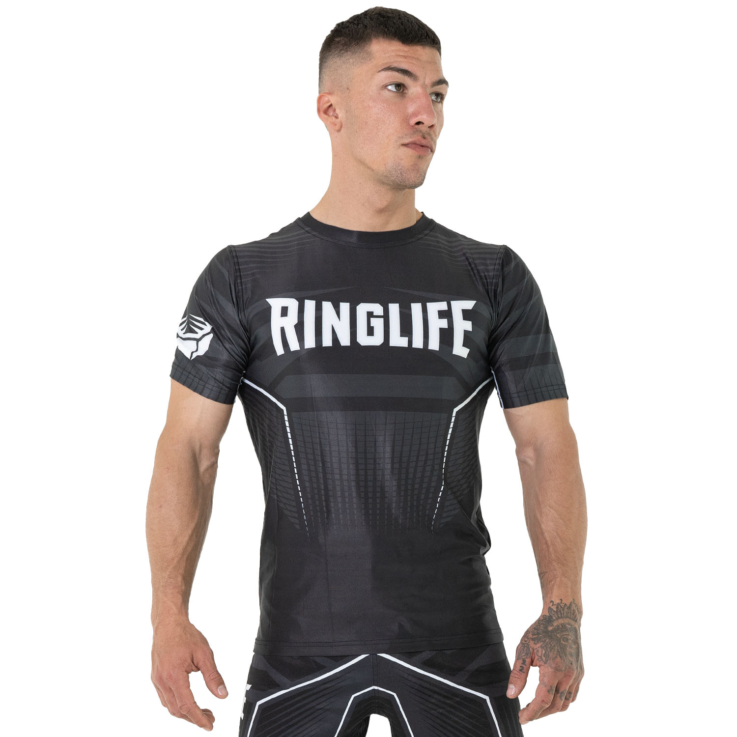 RINGLIFE Functional Shirt - Octaring schwarz-weiss XXL