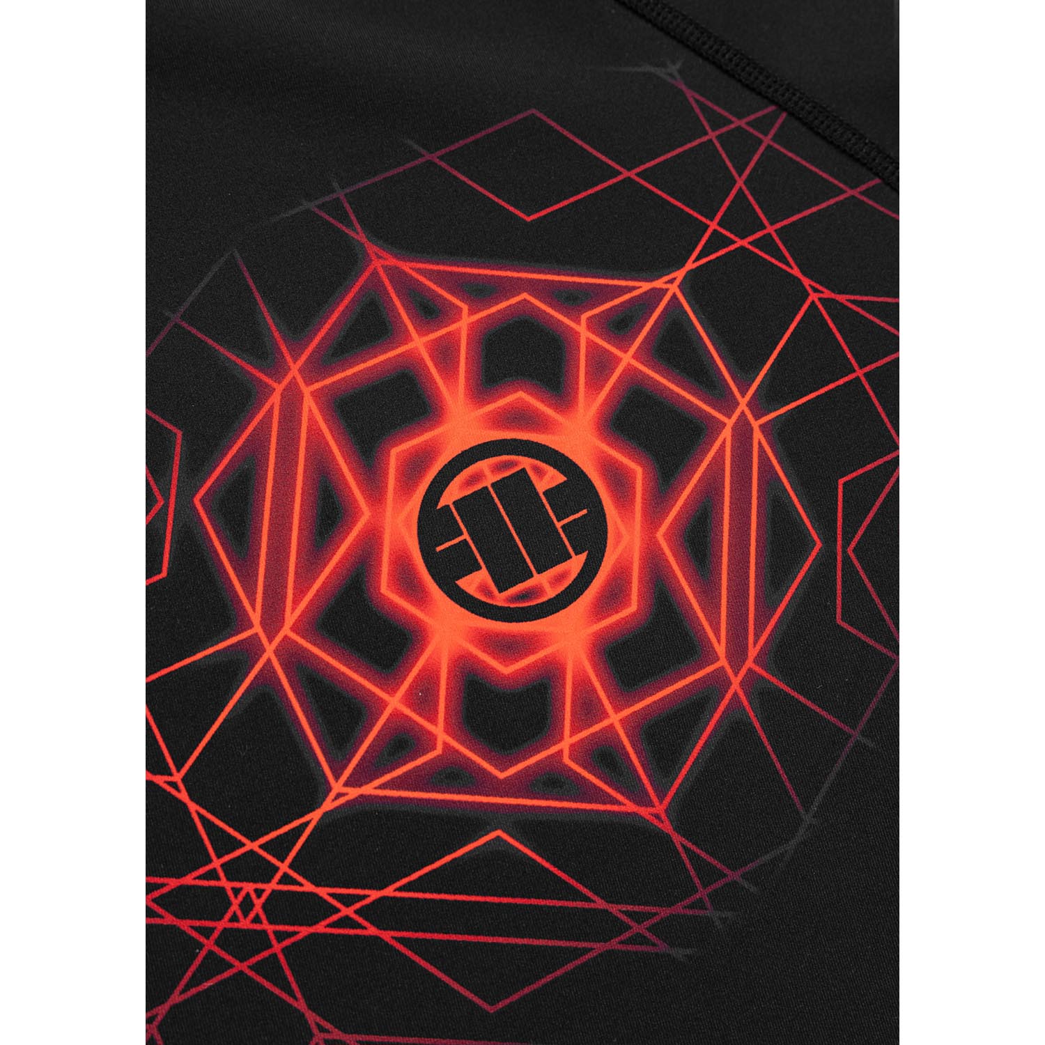 Pit Bull West Coast Rashguard, S/S, Ray, red, XXXL