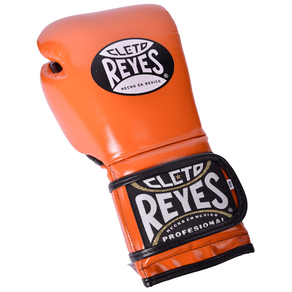 Cleto Reyes Boxing Gloves, Velcro Sparring, orange, 16 Oz