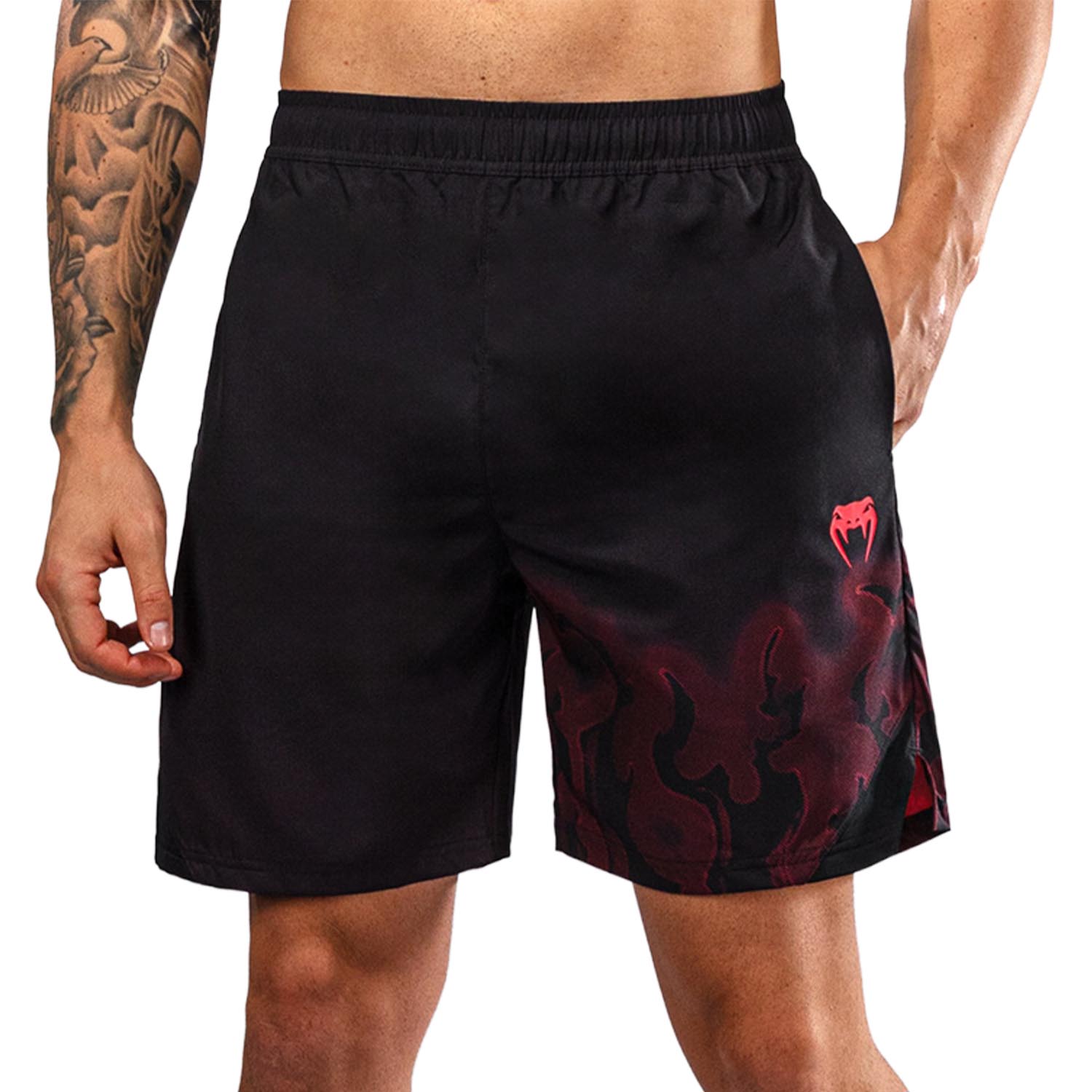 VENUM Training Shorts, Spectre, black-red, S