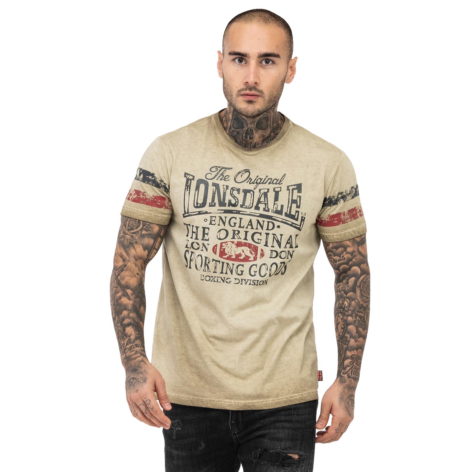 Lonsdale T-Shirt, Skeld, sand, XL