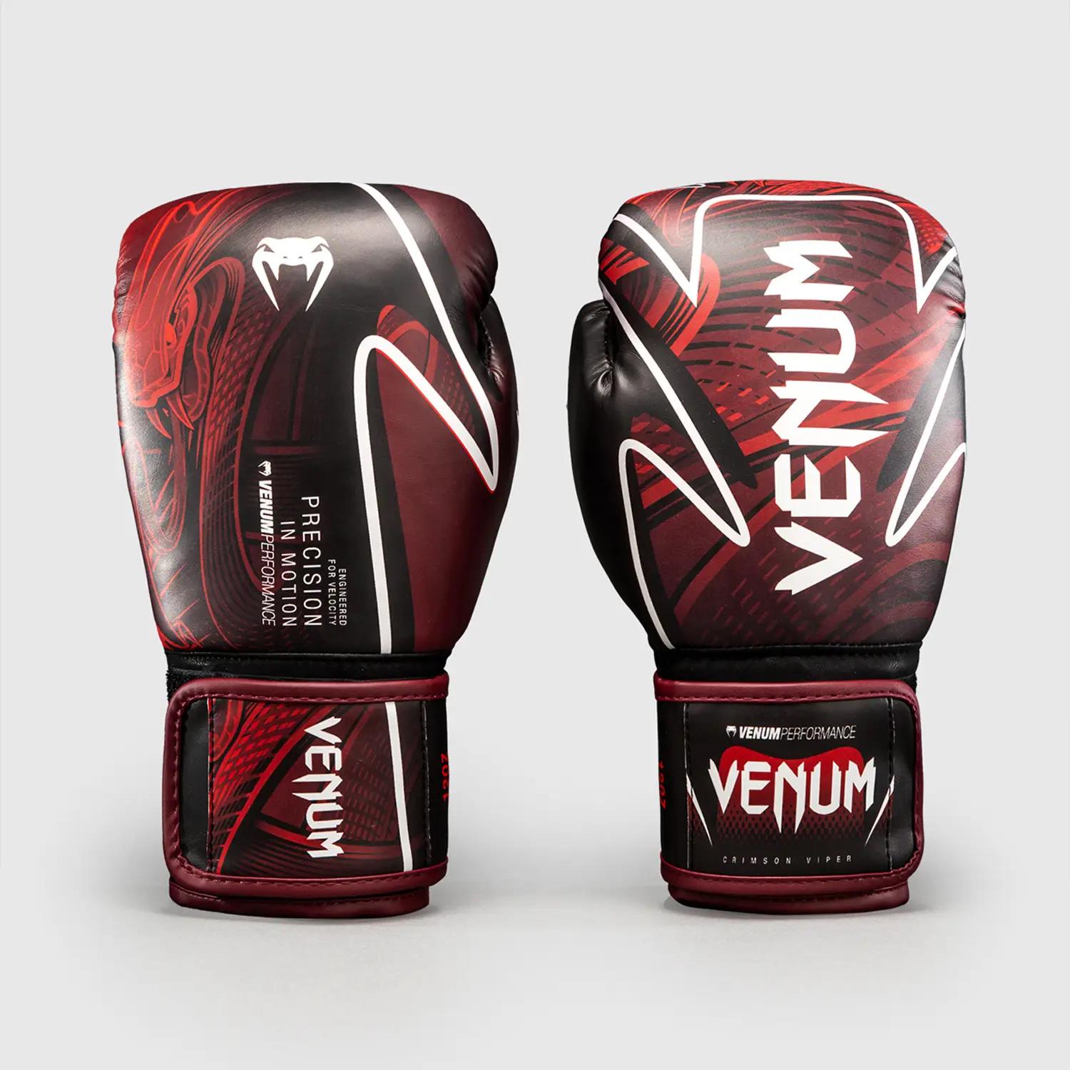 VENUM Boxing Gloves, Crimson Viper 2.0, black-red, 16 Oz