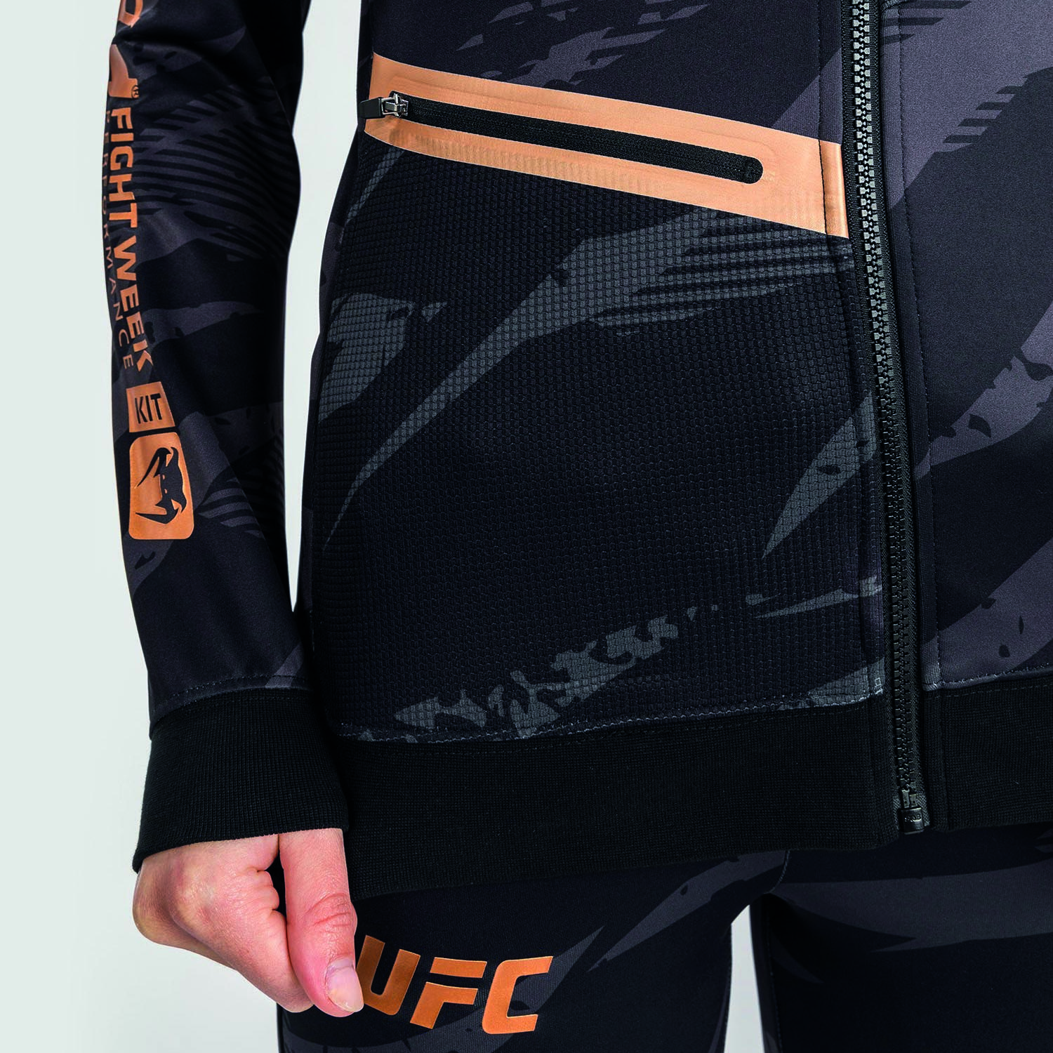 VENUM Zip Hoody, Damen, UFC Fight Week, Adrenaline, urban camo