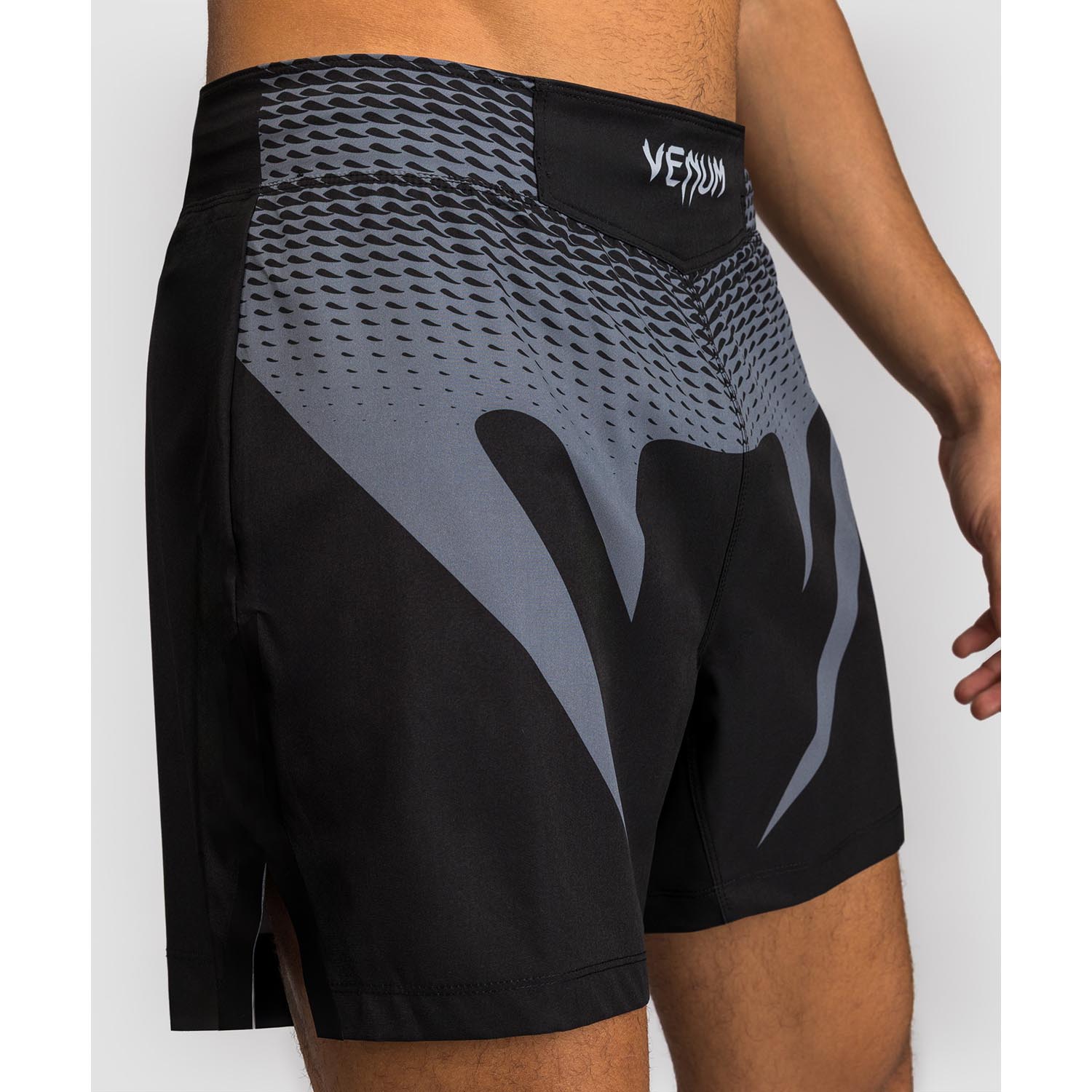 VENUM MMA Fight Shorts, No Gi, black-silver, XXL