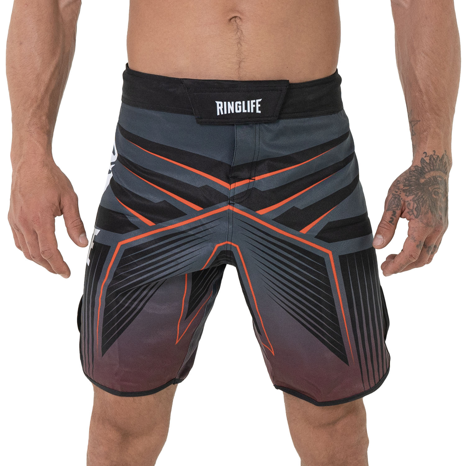 RINGLIFE MMA Shorts - Octaring schwarz-rot XXL