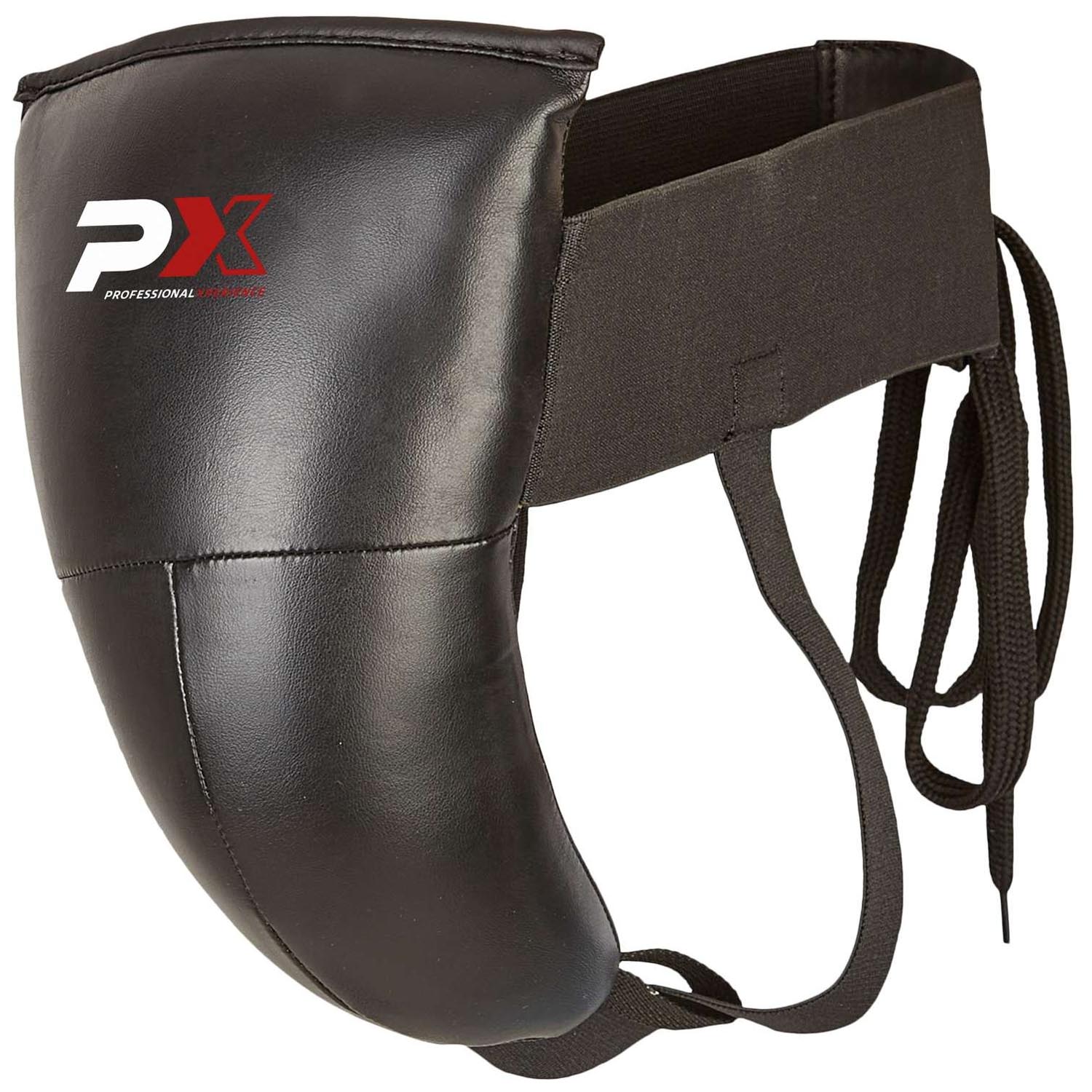 PX Groin Guard, PU, black, XL