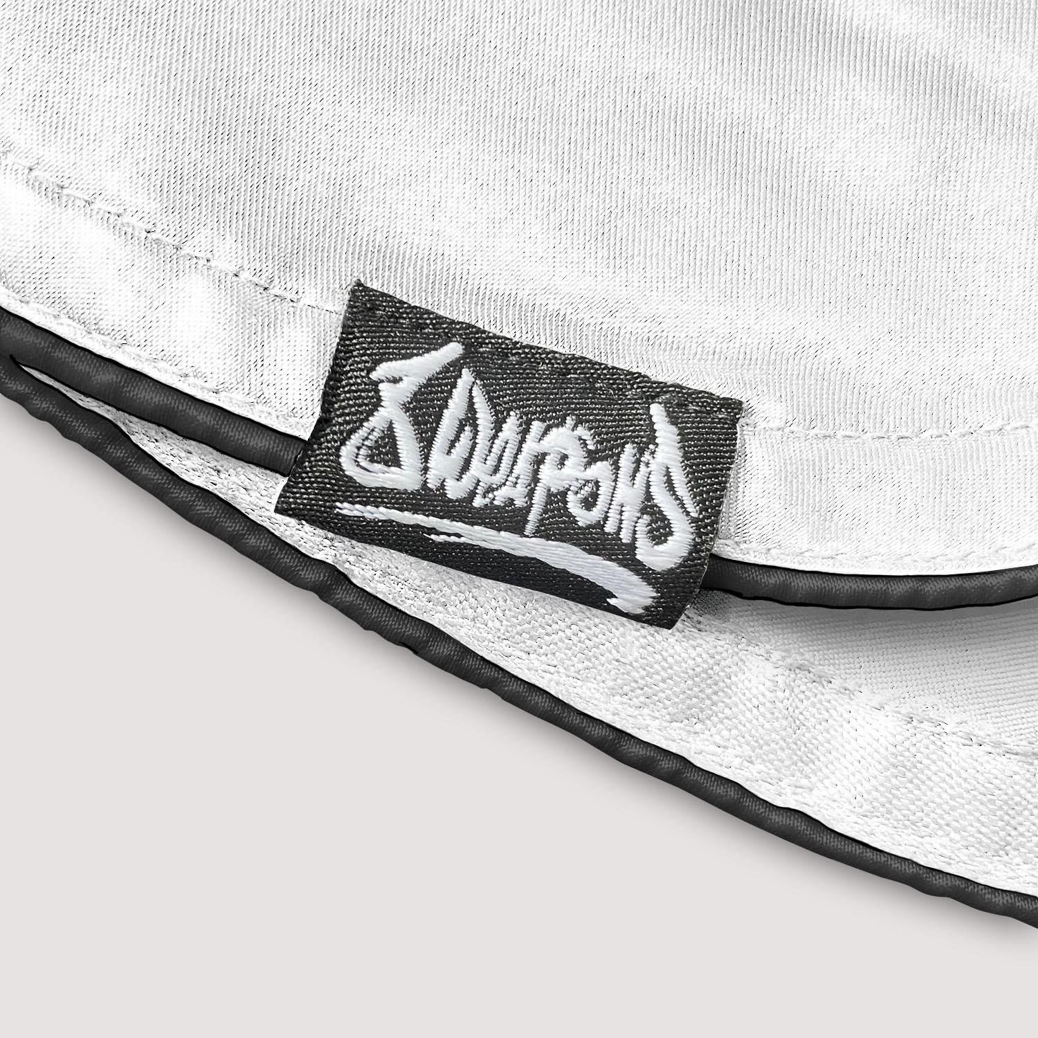 8 WEAPONS Muay Thai Shorts, Mongkol, white-black, XXL
