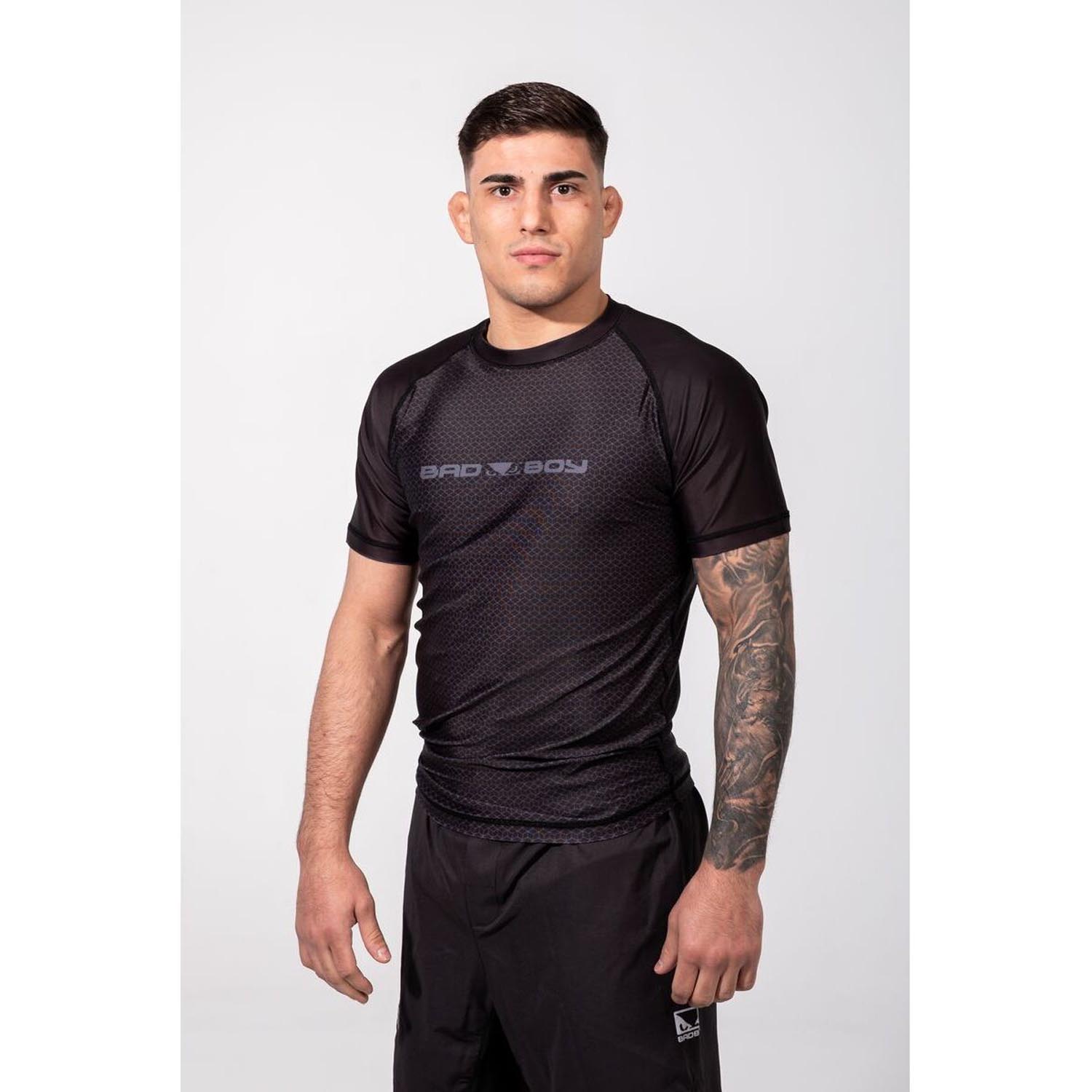 Bad Boy Rashguard, S/S, IBJJF Ranked, black, XXL
