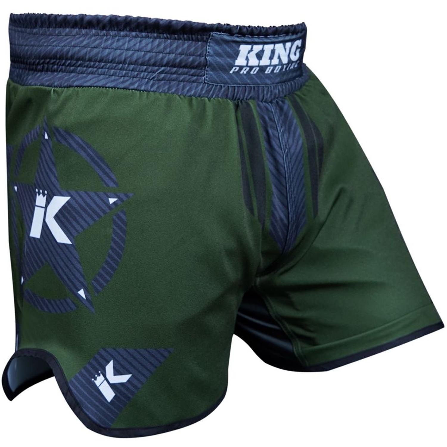 KING PRO BOXING MMA Fight Shorts, Legion 1, green-grey, S