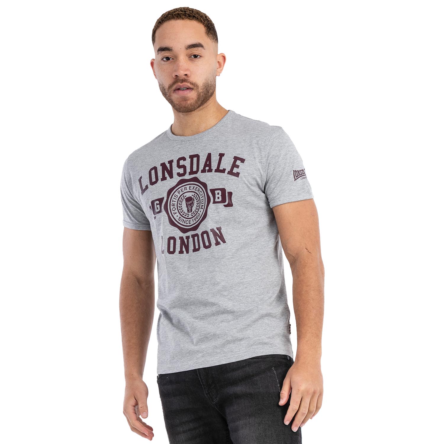 Lonsdale T-Shirt, Murrister, grau