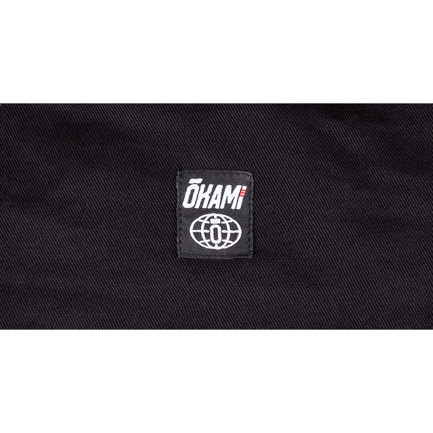 OKAMI BJJ GI, Enso, black, A4