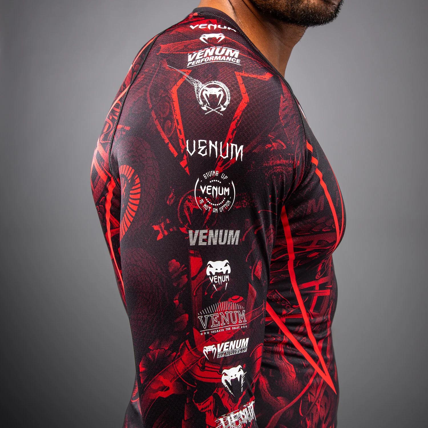 VENUM Rashguard, L/S, 20Th Anniversary, black-red, XXL
