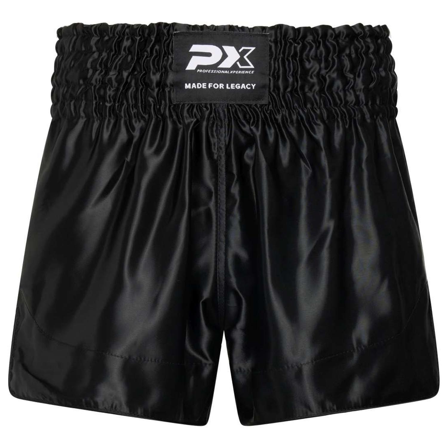 PX Muay Thai Shorts, Legacy, black, S