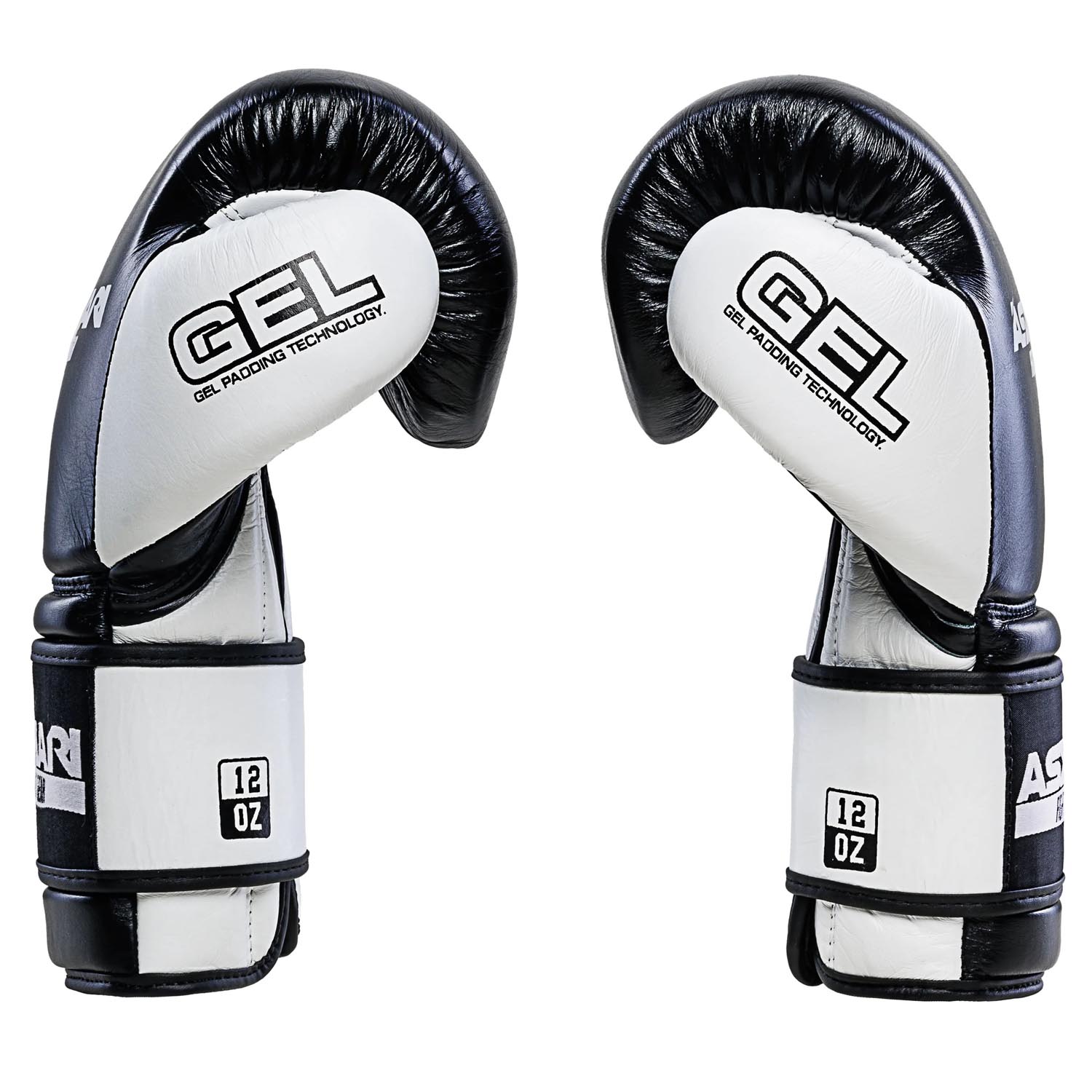 ASKARI Boxing Gloves, Shockwave, black-white, 16 Oz