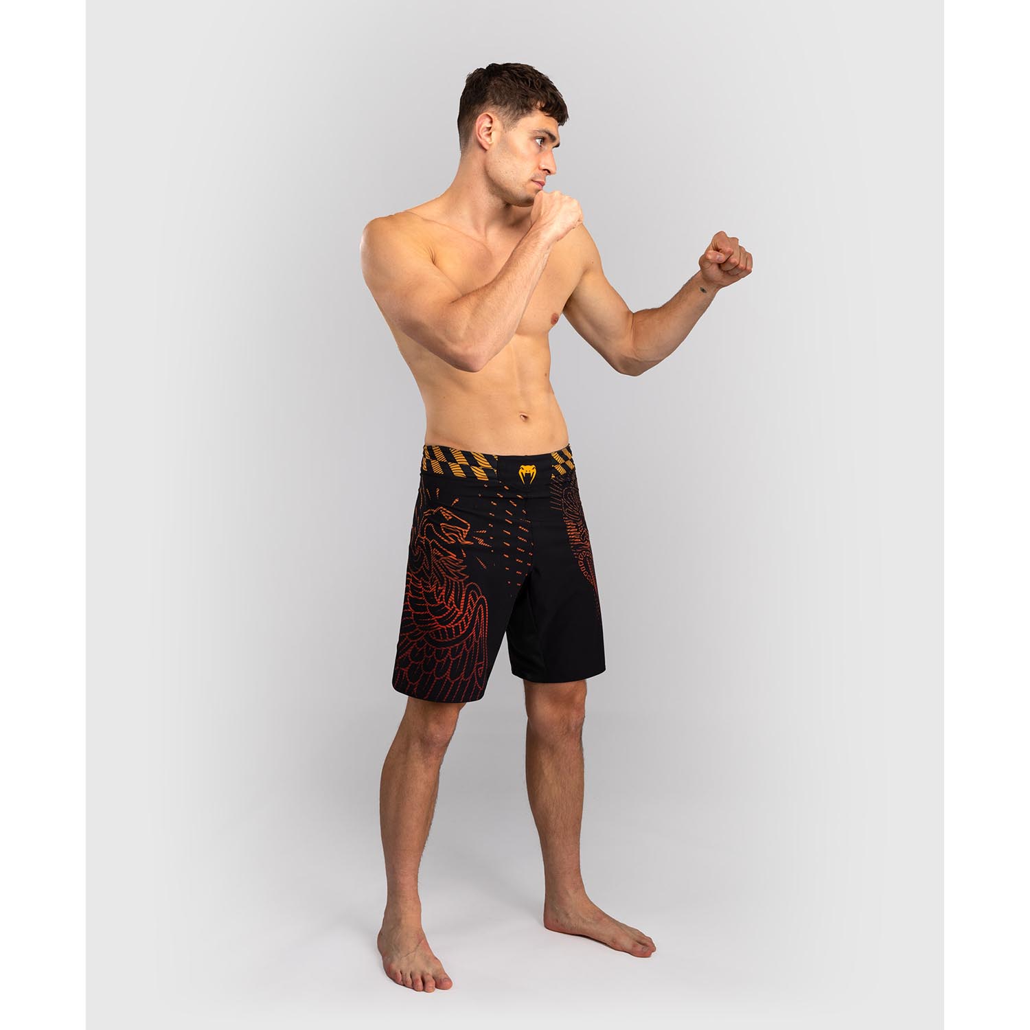 VENUM MMA Fight Shorts, Quetzel Fury, black-red, XXL