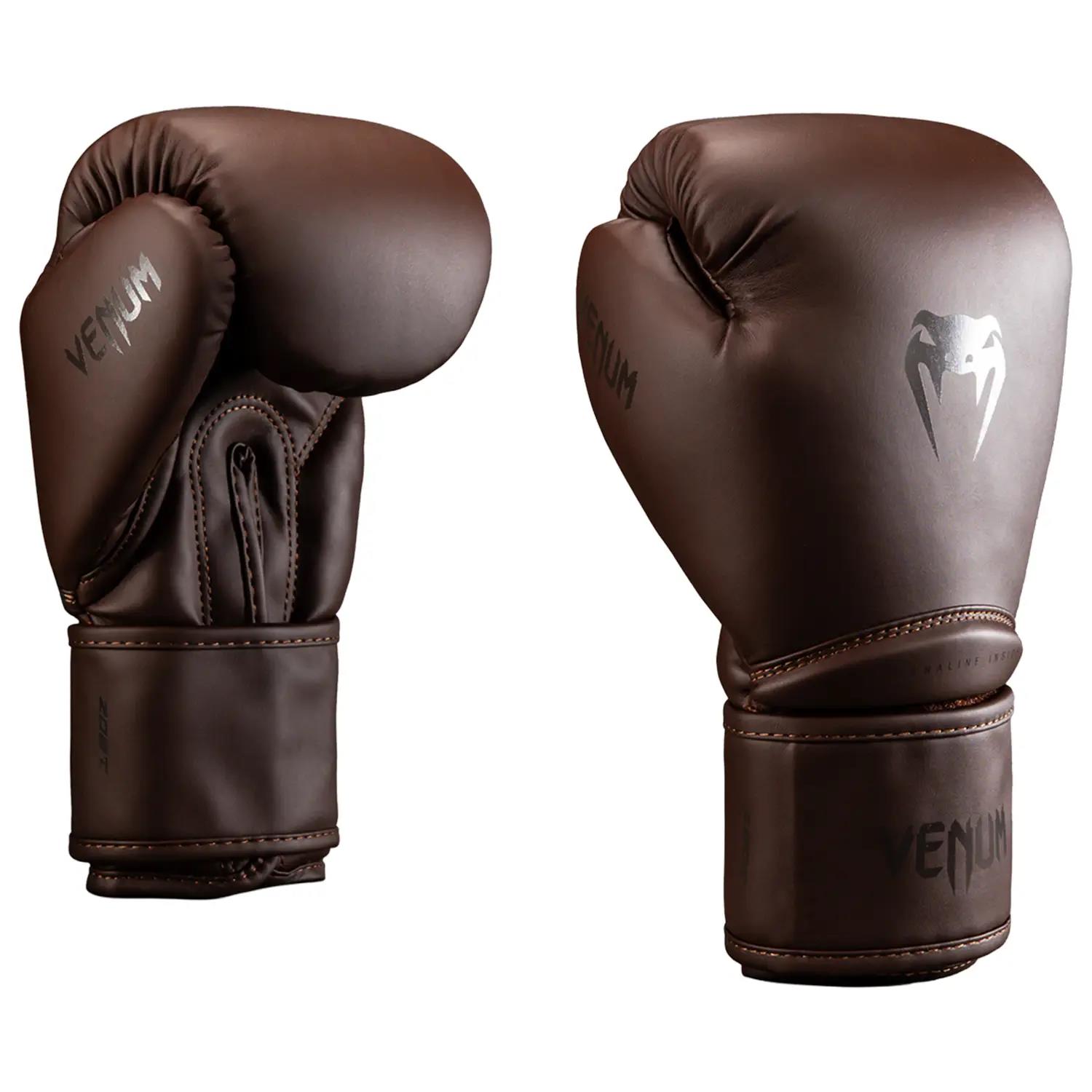 VENUM Boxing Gloves, Contender, 1.5, dark brown, 16 Oz