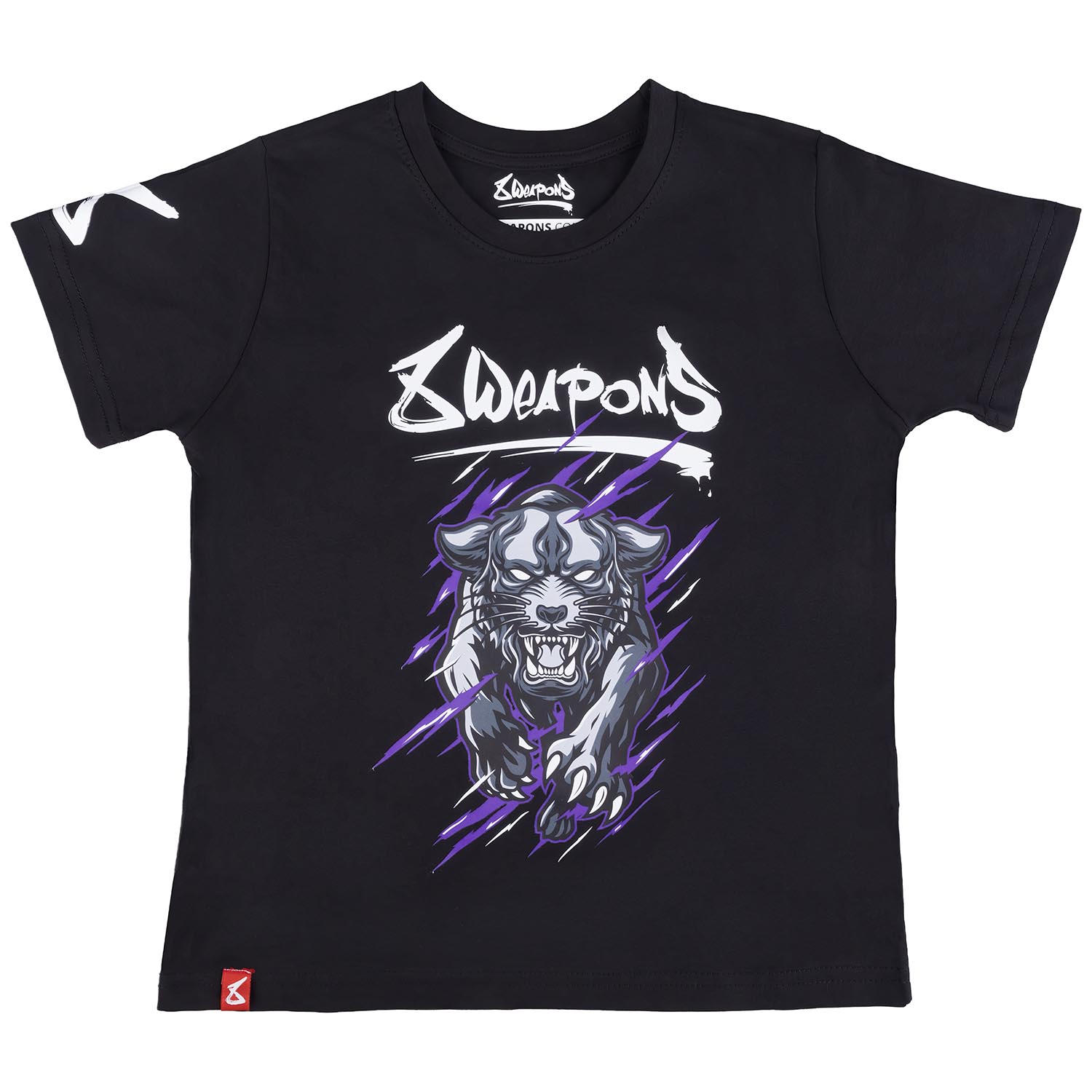 8 WEAPONS T-Shirt, Kids, Beastial Panther, black-purple, 158