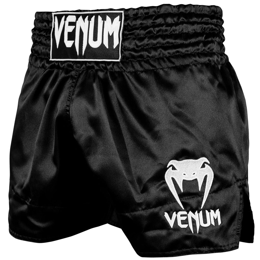 VENUM Muay Thai Shorts, Classic, schwarz-weiß