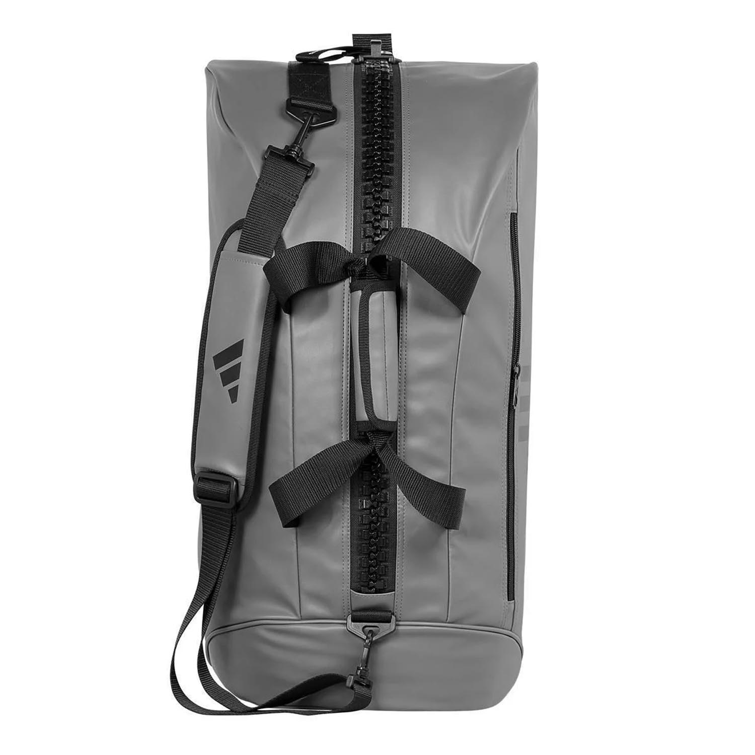 adidas Sport Bag, 2in1, PU Combat Sports, grey-black, L