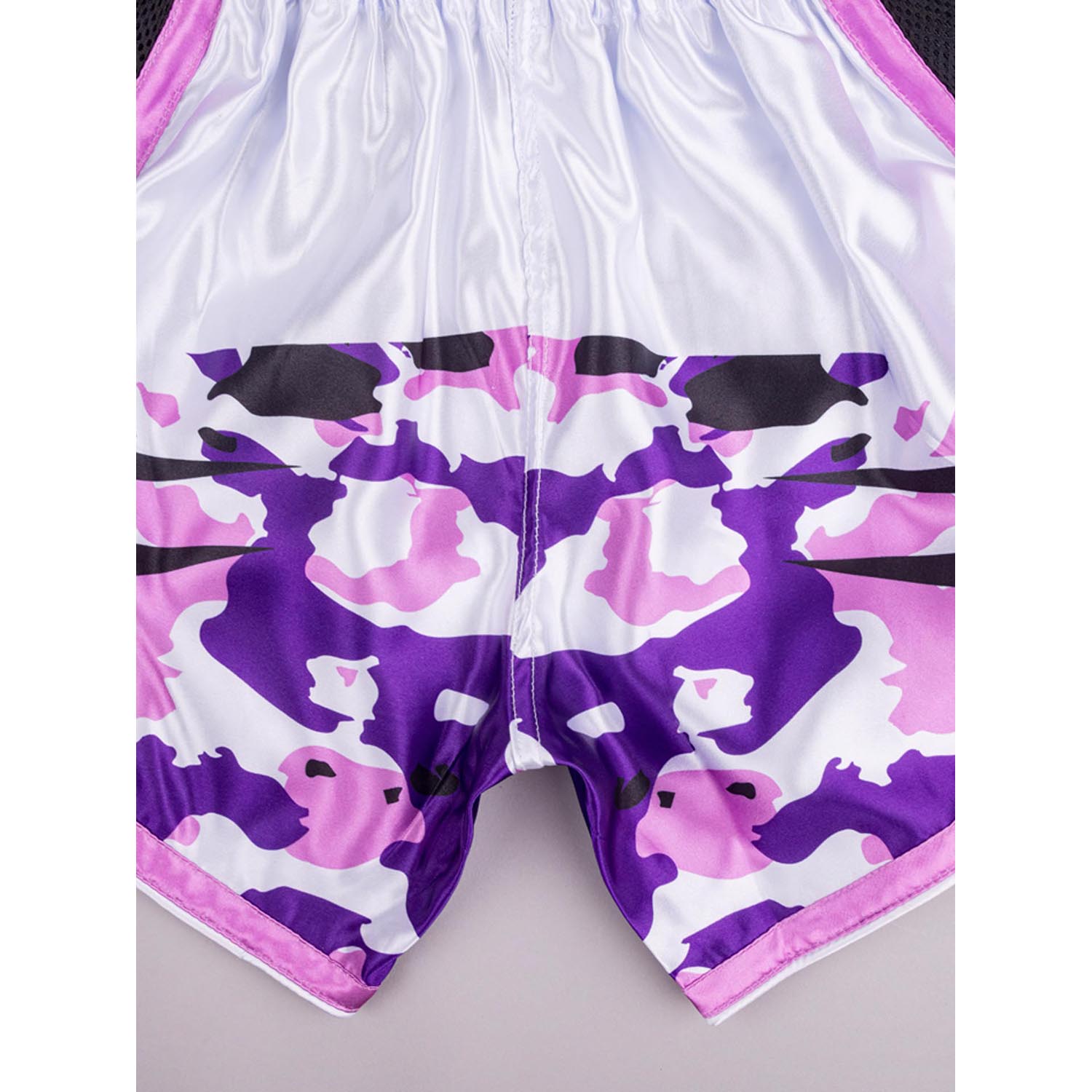 RINGLIFE Muay Thai Shorts, Unit, white-purple-camo, XXL
