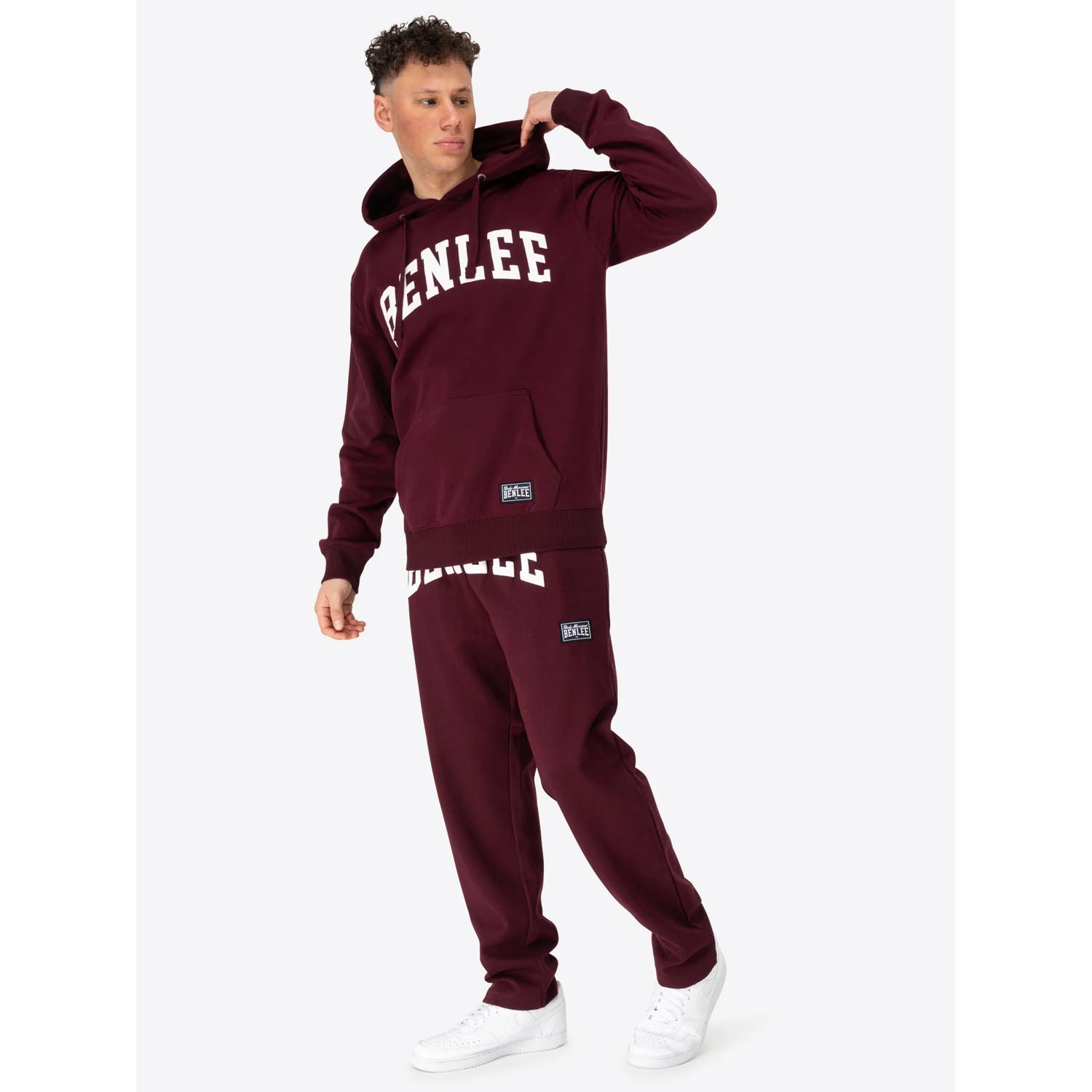 BENLEE Hoody, Ayden, wine red, S