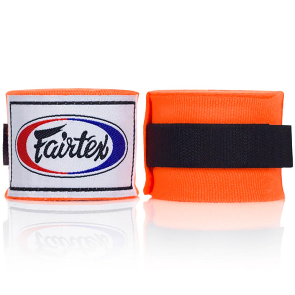 Fairtex Boxbandagen, halb-elastisch, 4.5 m, orange