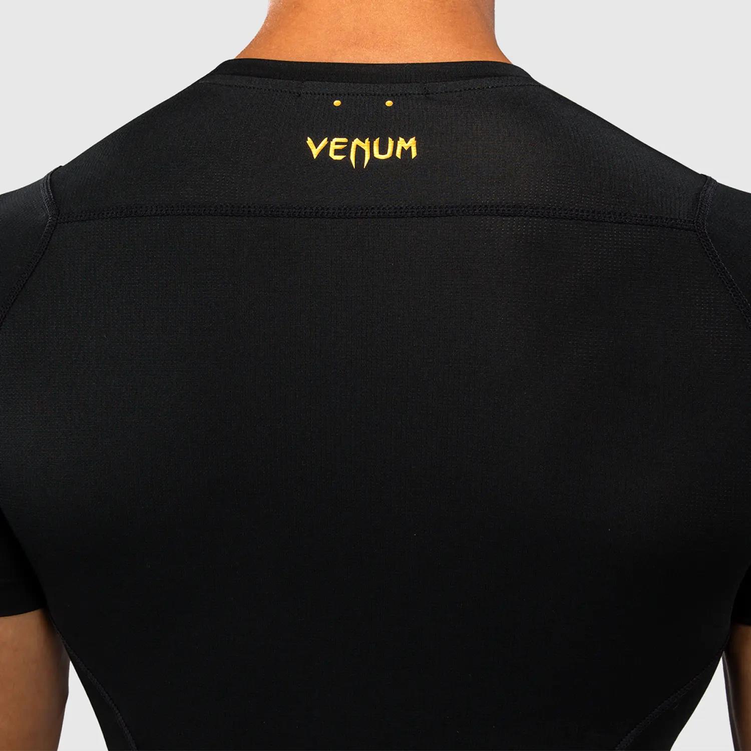 VENUM Rashguard, S/S, G-Core, black-gold, XXL