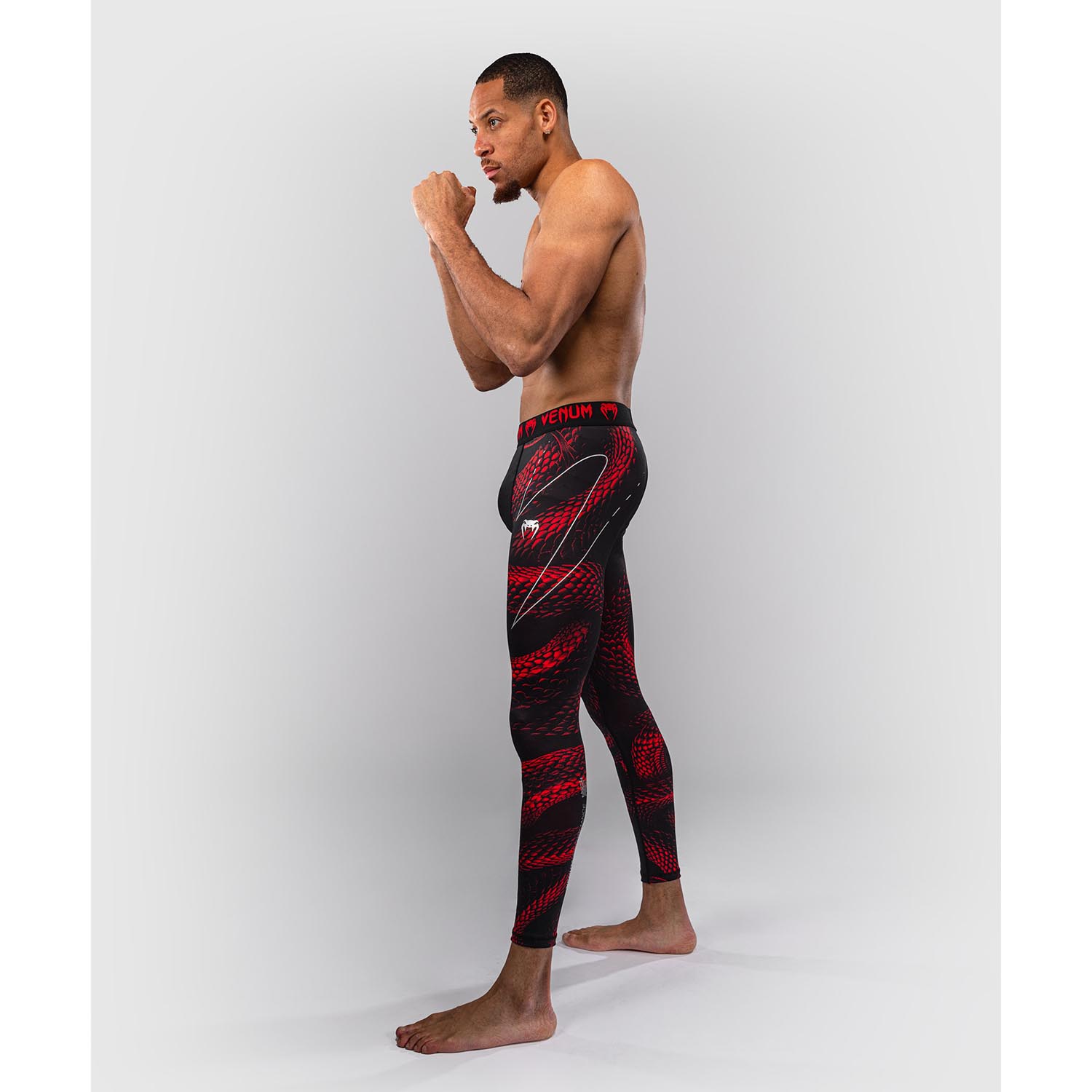 VENUM Compression Pants, Matupa, black-red-silver, M