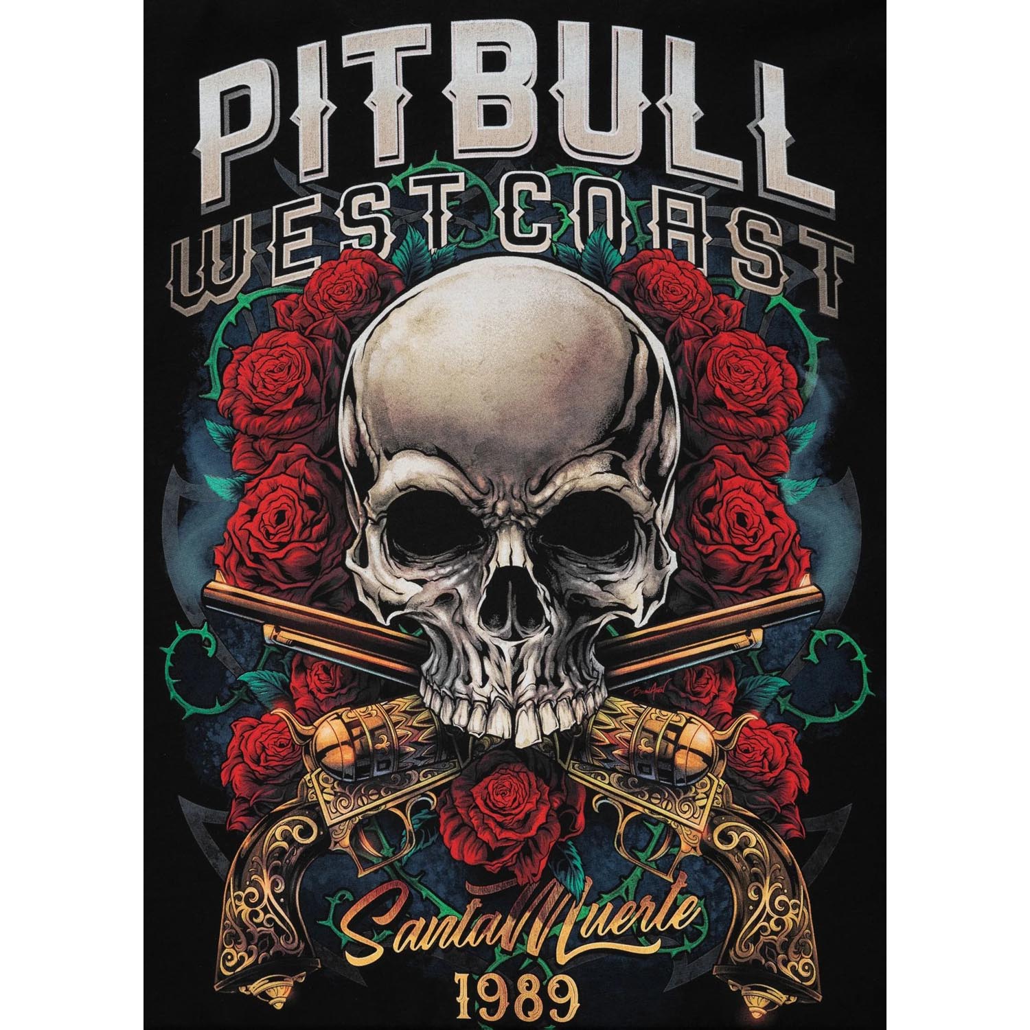 Pit Bull West Coast T-Shirt, Santa Muerte, black, XXXL