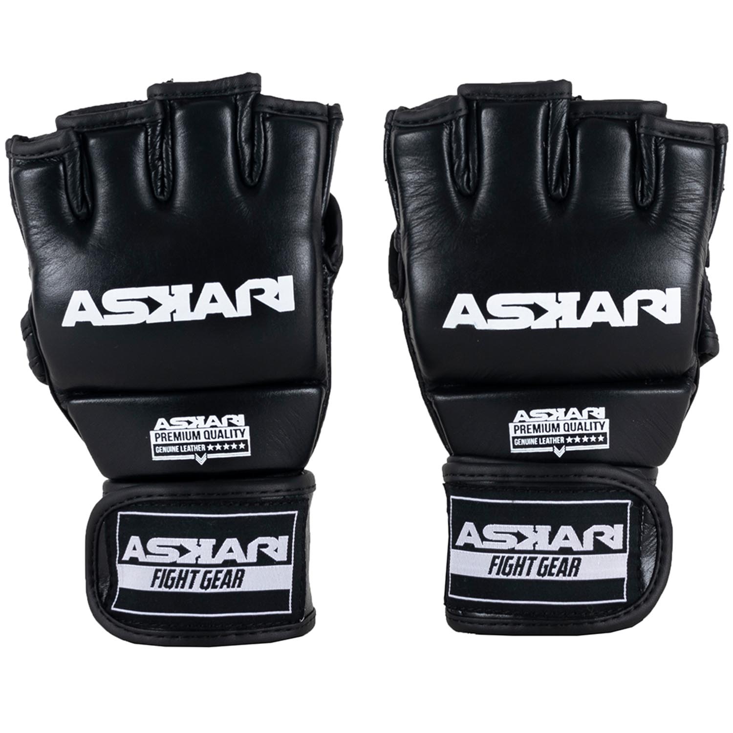 ASKARI MMA Boxing Gloves, black-white, XL