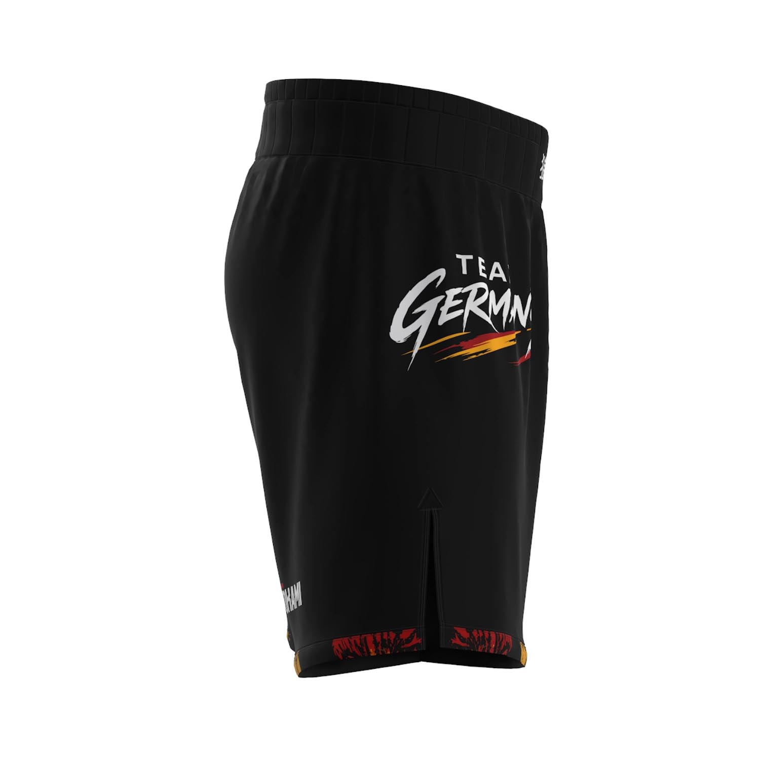 OKAMI MMA Fight Shorts, Team Germany, black-red-gold, XXL