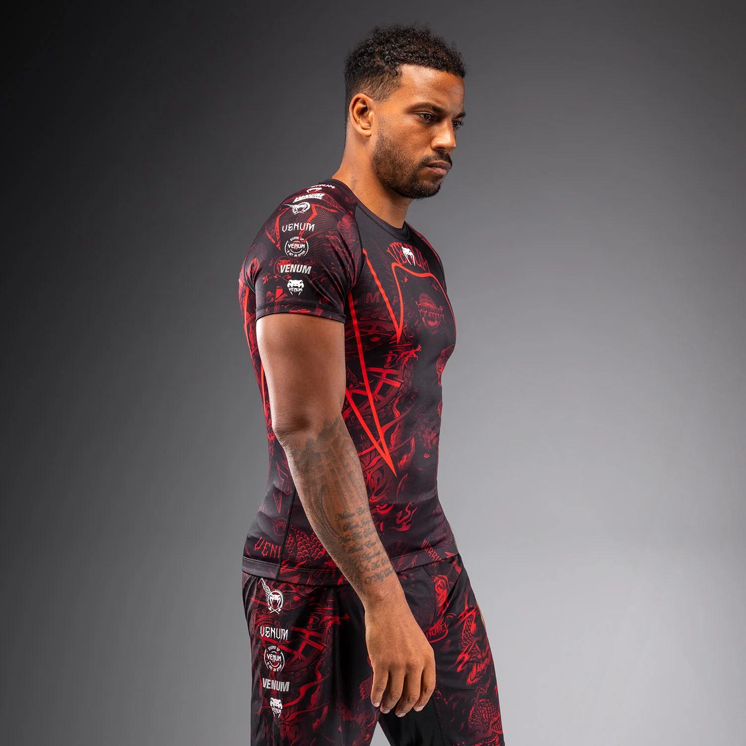 VENUM Rashguard, S/S, 20Th Anniversary, black-red, XXL