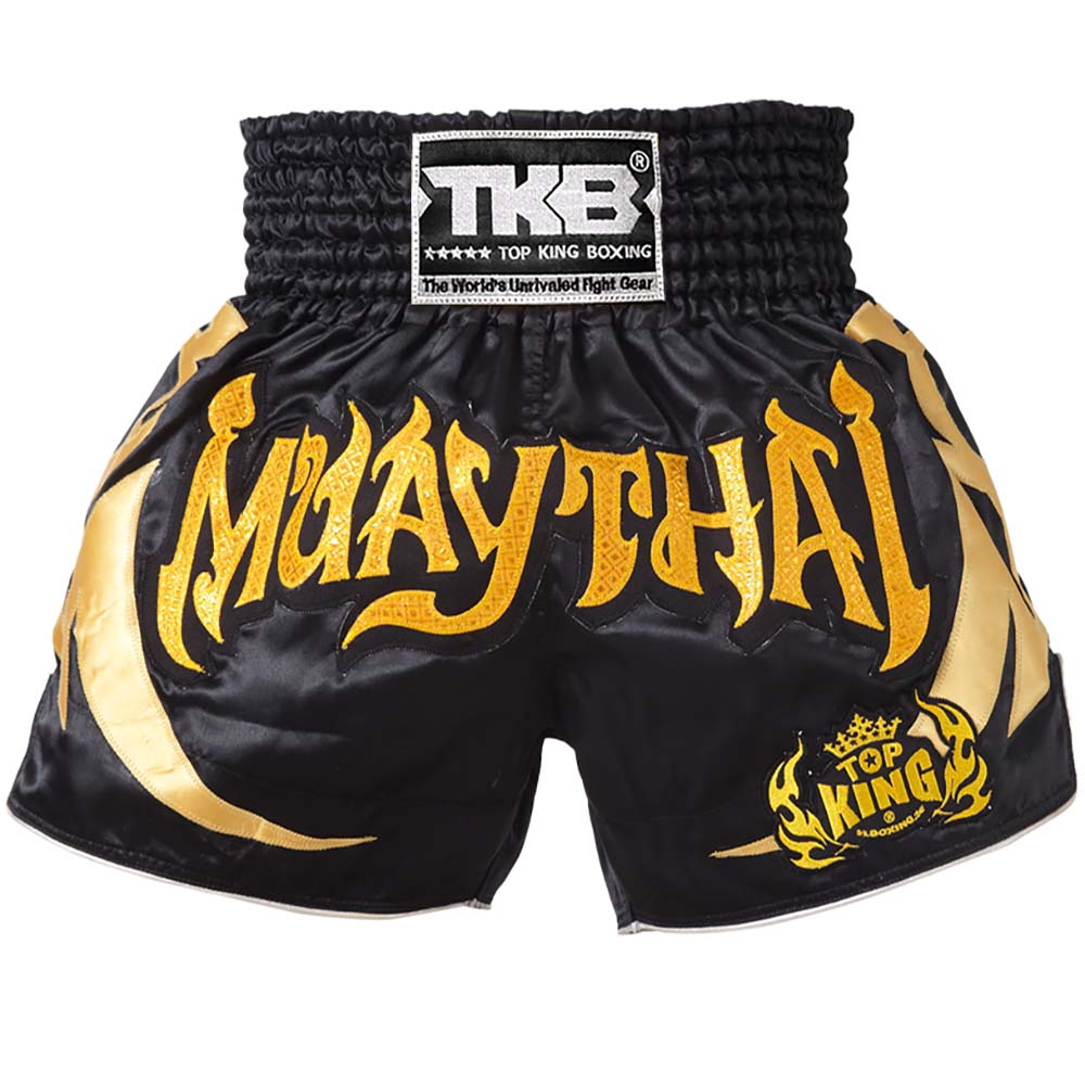 TOP KING BOXING Muay Thai Shorts, TKTBS-067, black
