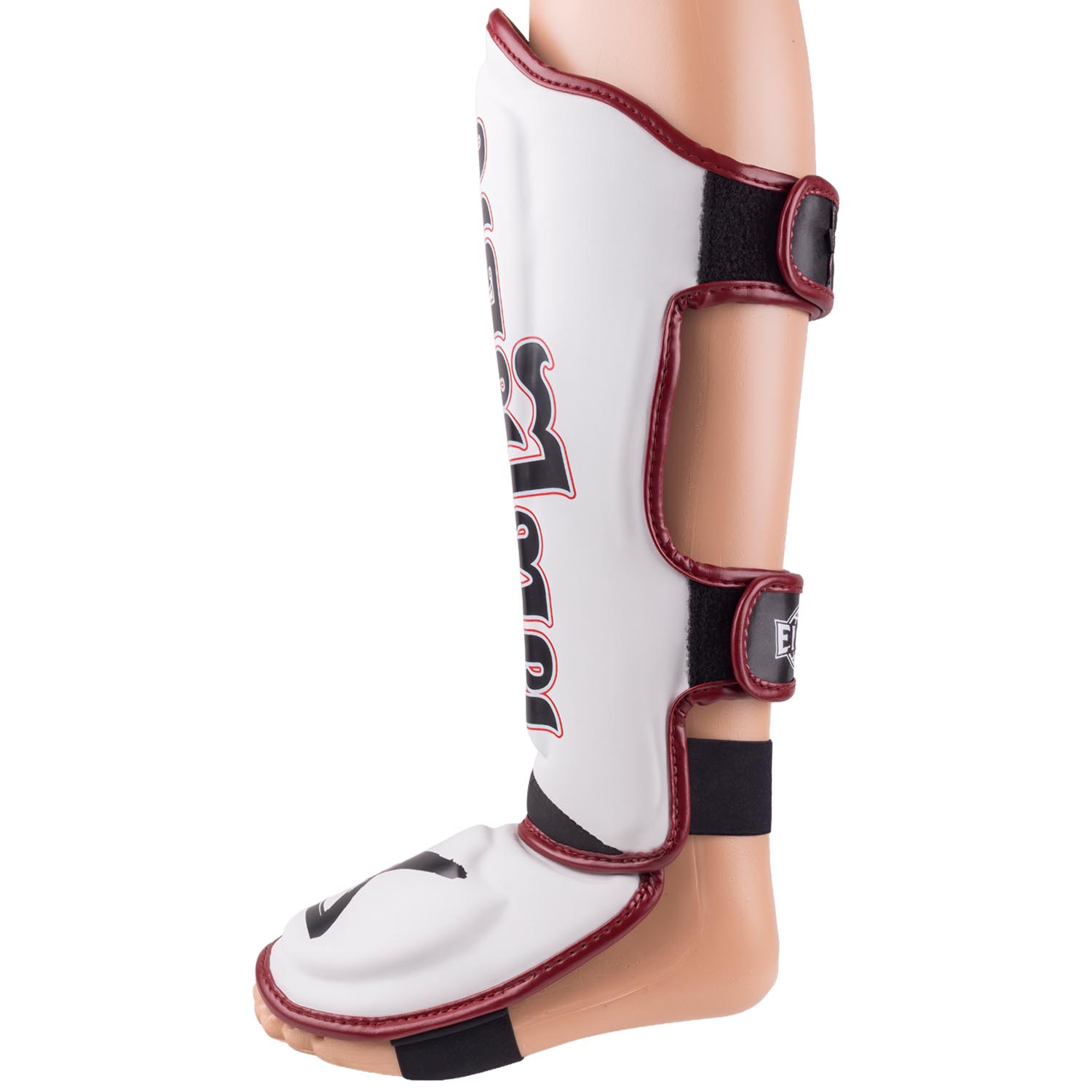 8 WEAPONS Shin Guards, Bangkok, white-black, XL