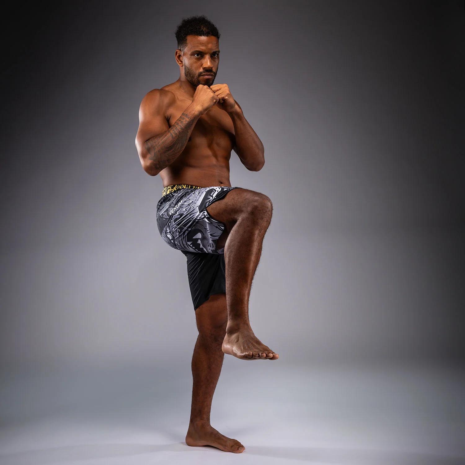 VENUM MMA Fight Shorts, Wolf Atak, black-grey, S