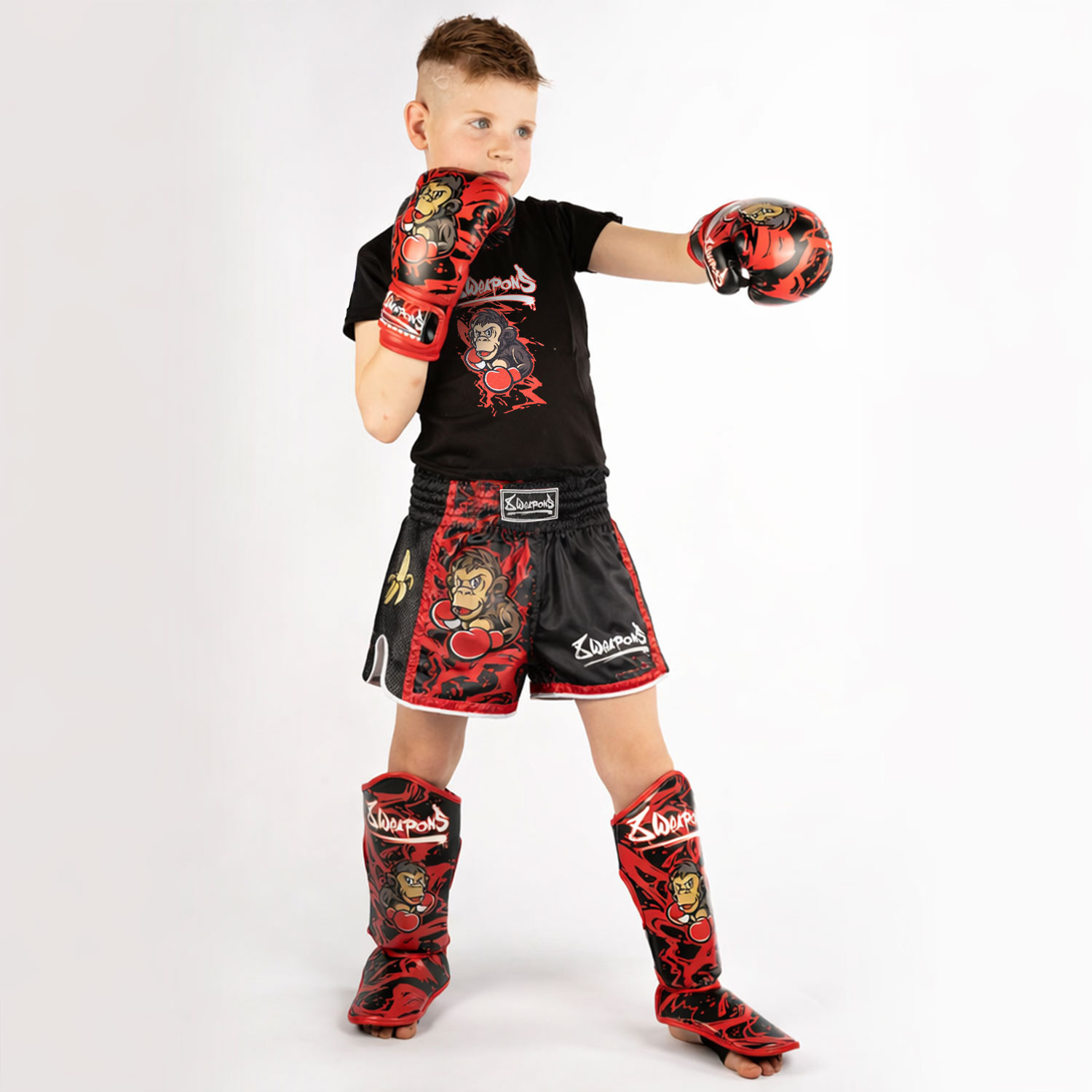 8 WEAPONS T-Shirt, Kids, Joe, black-red, 116