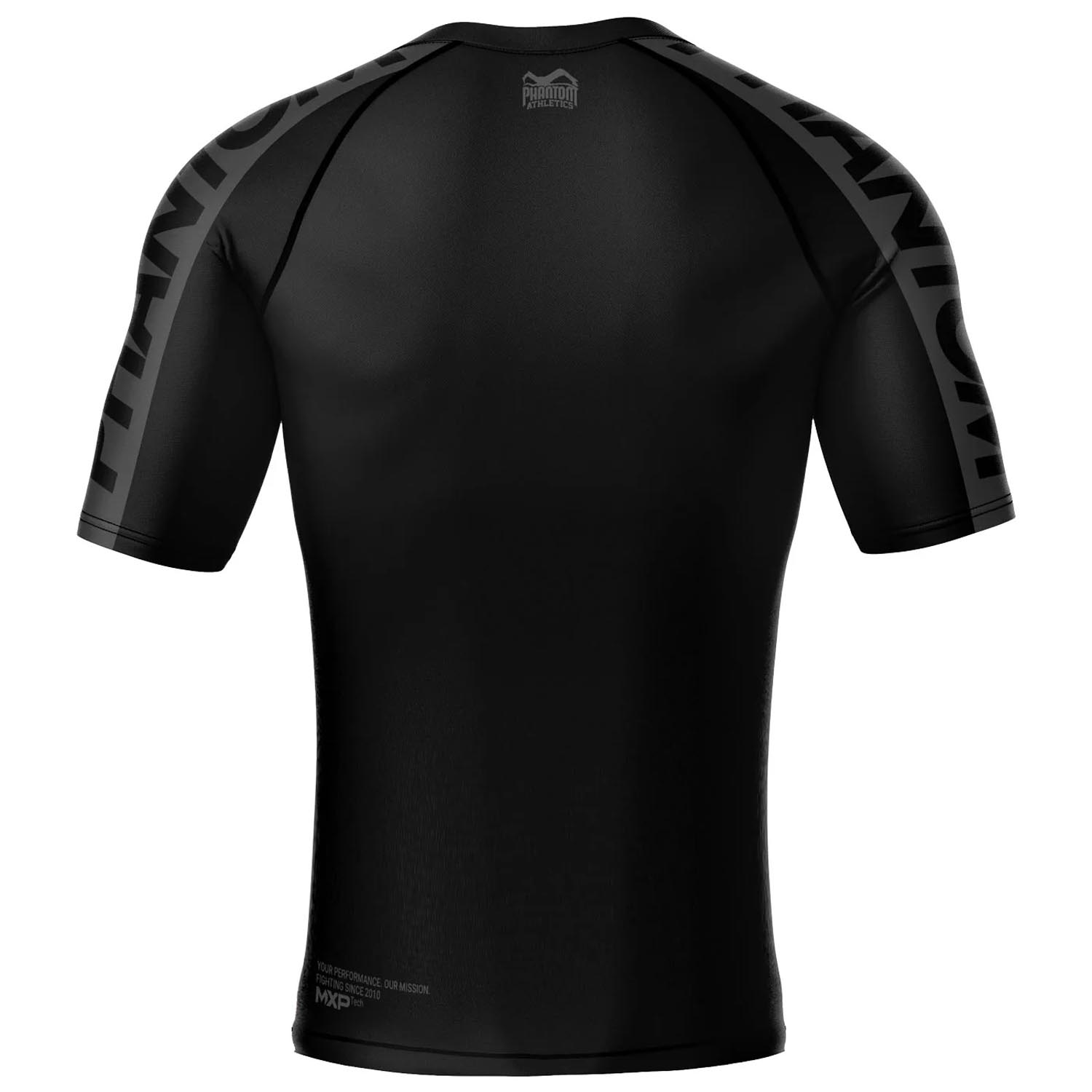 Phantom Athletics Rashguard, S/S, Apex, black-grey, XXL