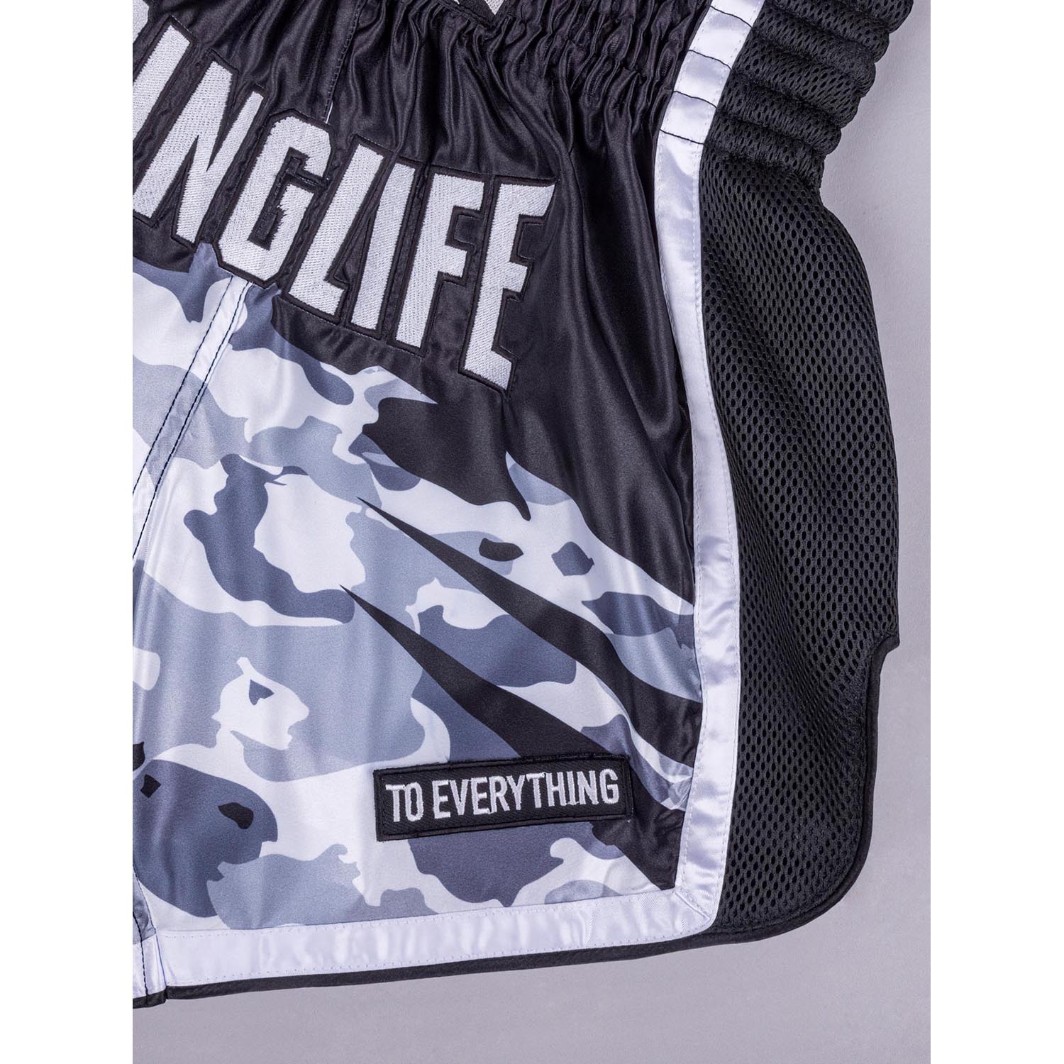 RINGLIFE Muay Thai Shorts, Unit, black-camo, XXL