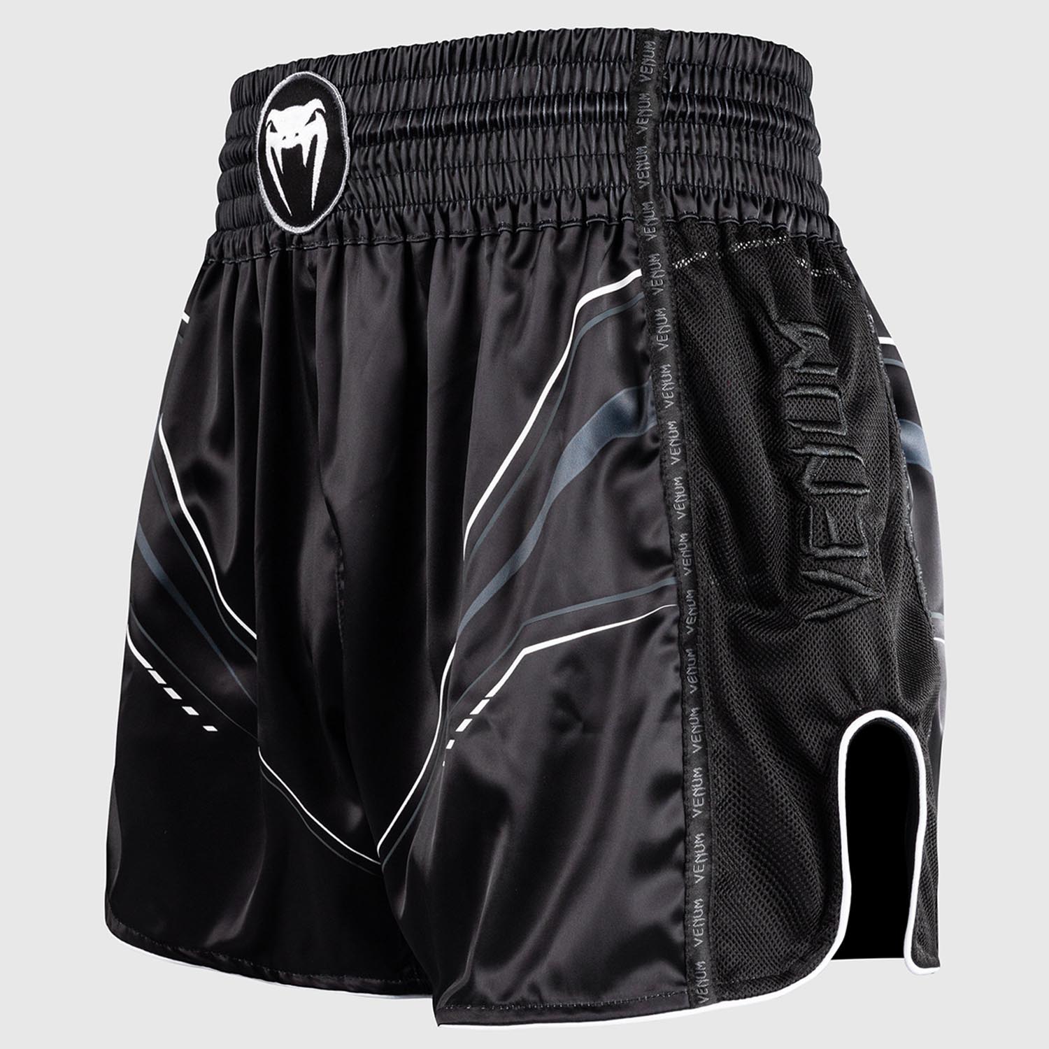 VENUM Muay Thai Shorts, Streamline, black-white, S