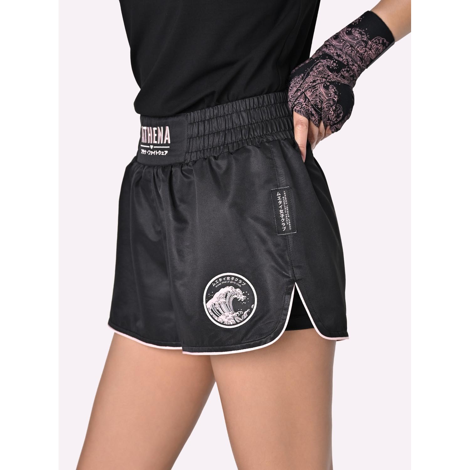 ATHENA Muay Thai Shorts, Woman, Ryoko, black, XL