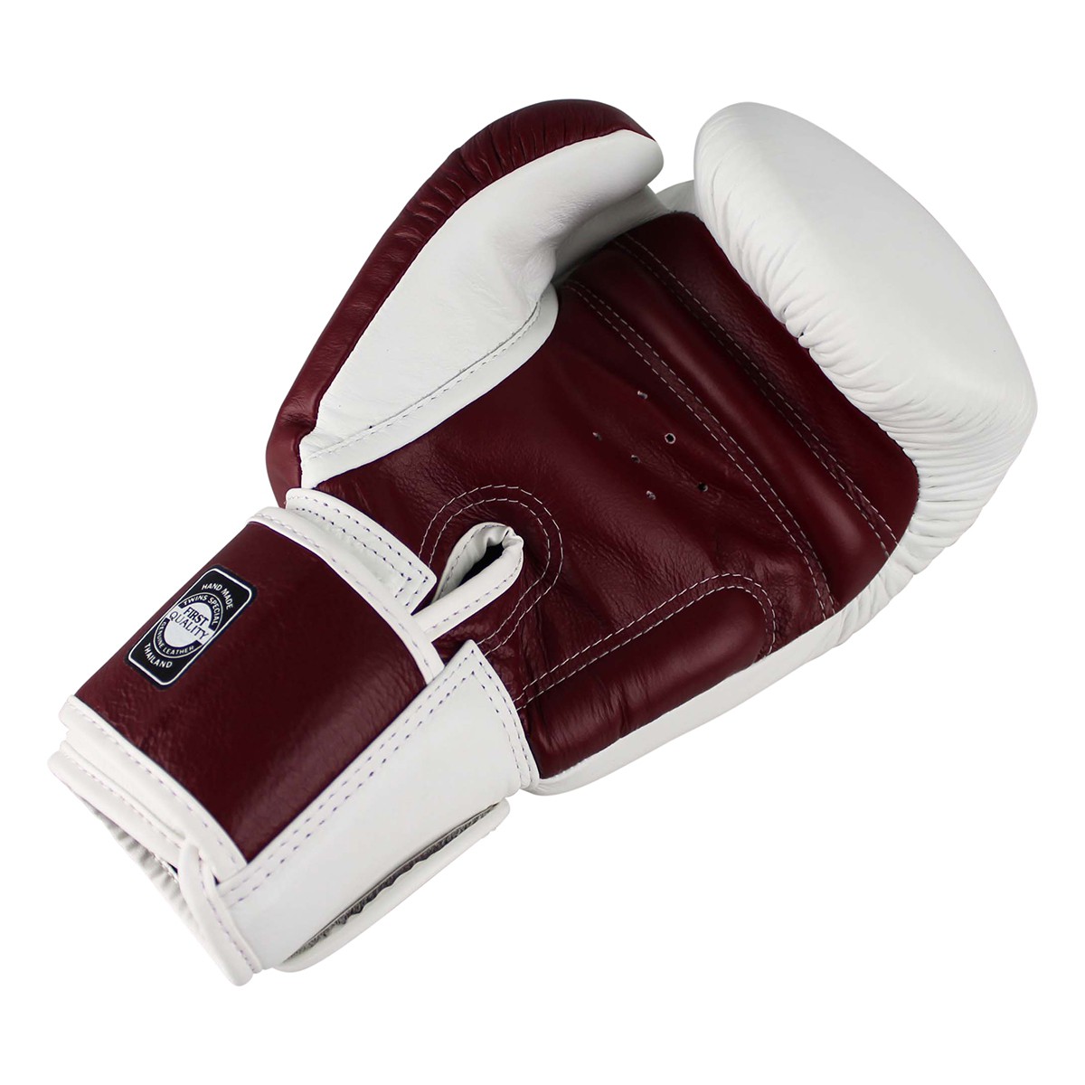 TWINS Special Boxing Gloves, Leather, BGVL-3, white-wine red, 16 Oz