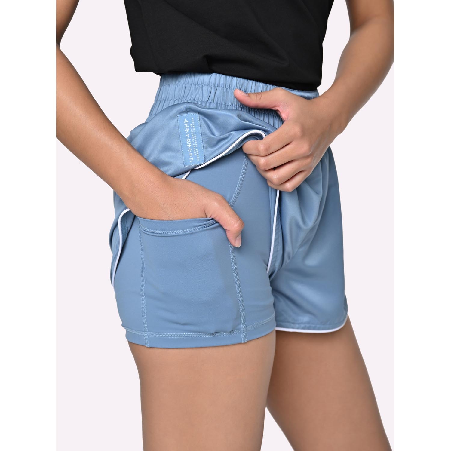 ATHENA Muay Thai Shorts, Woman, Ryoko, blue, S