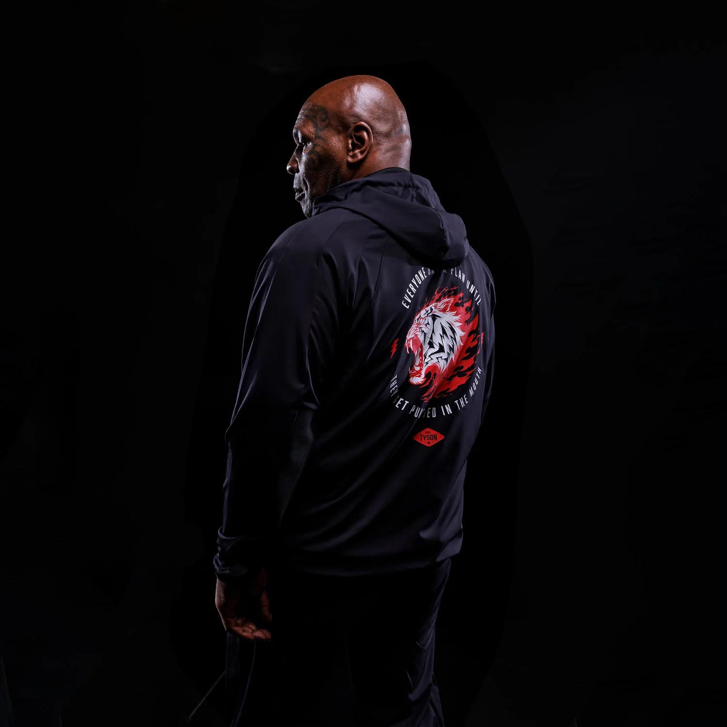 VENUM Training Jacket, Mike Tyson, black-red, XXL