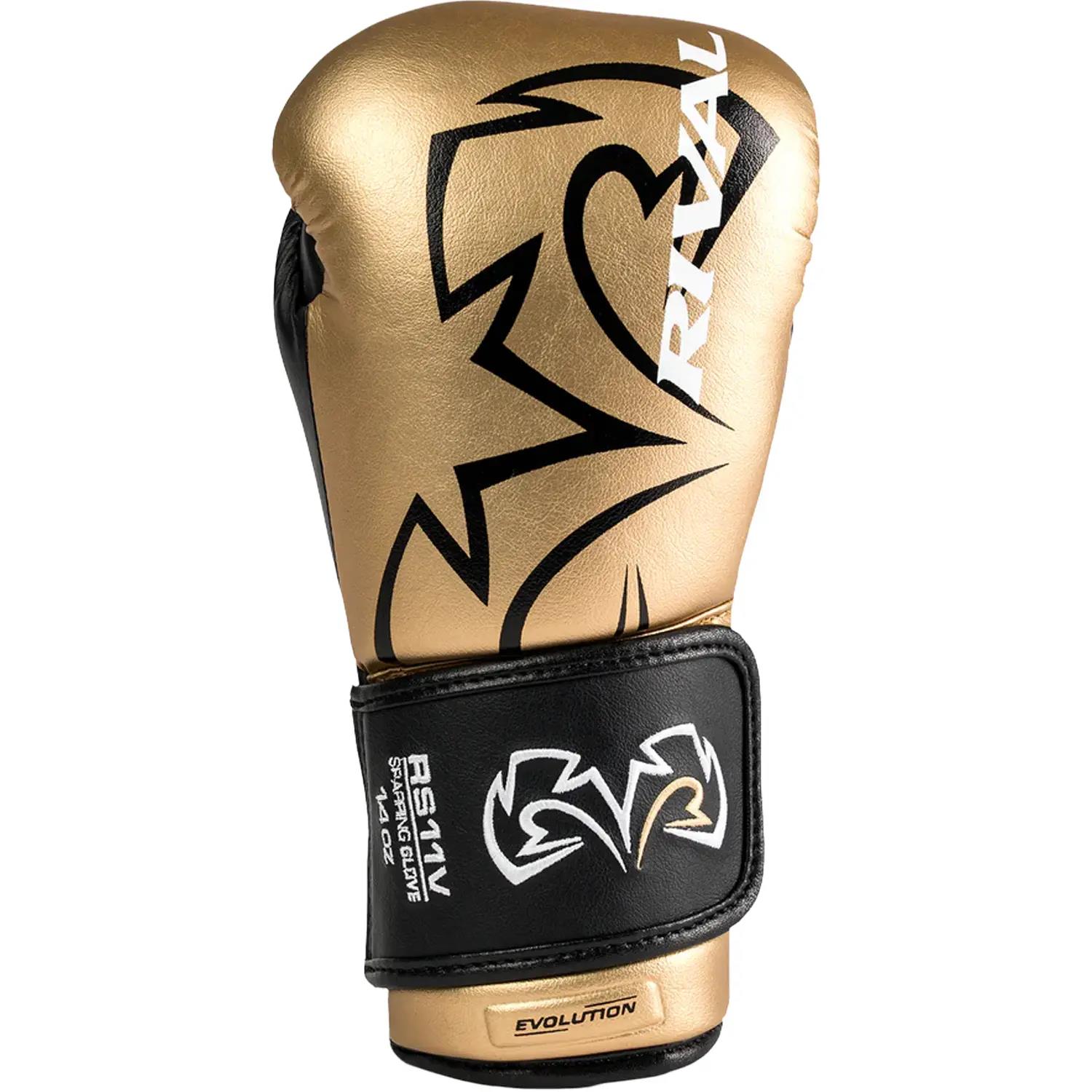 Rival Boxing Gloves, RS11V, Evolution, gold, 12 Oz