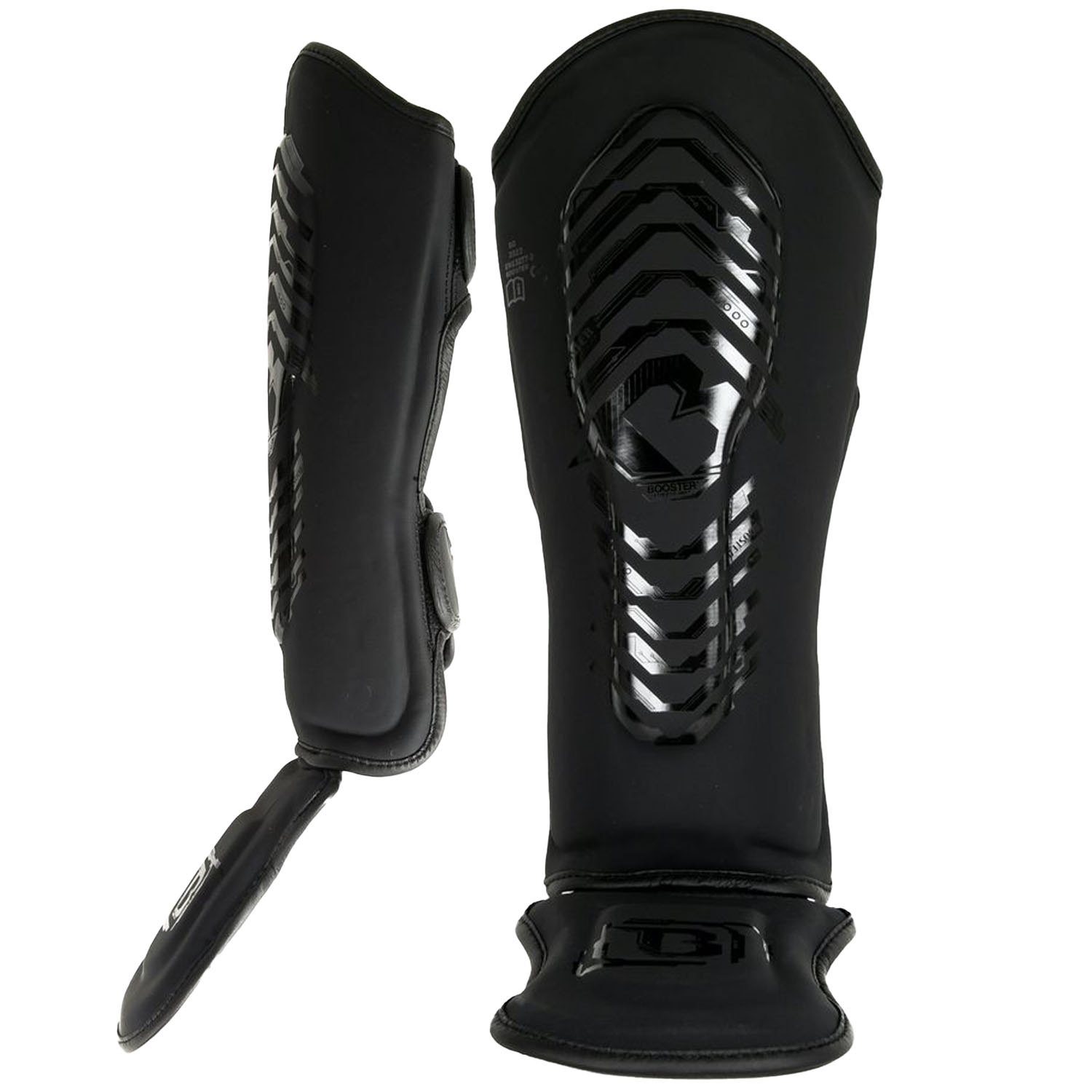 Booster Shin Guards, Kinder, Elite V2, black, L