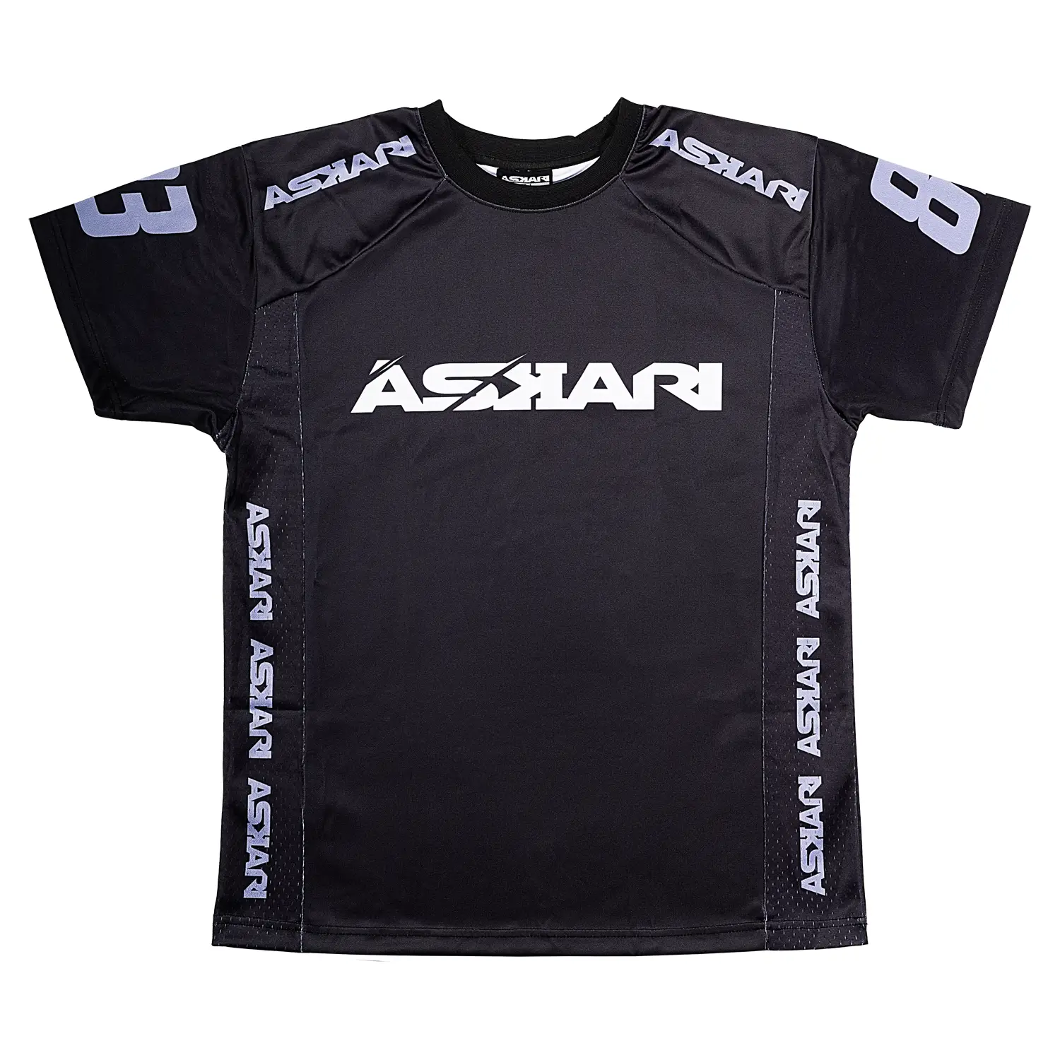 ASKARI Dry Tech T-Shirt, Baller, black-white